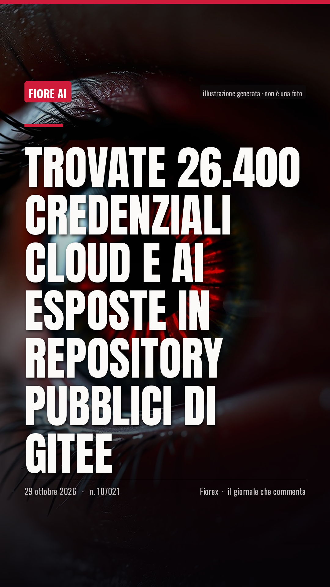 La cartolina verticale del pezzo, per le storie
