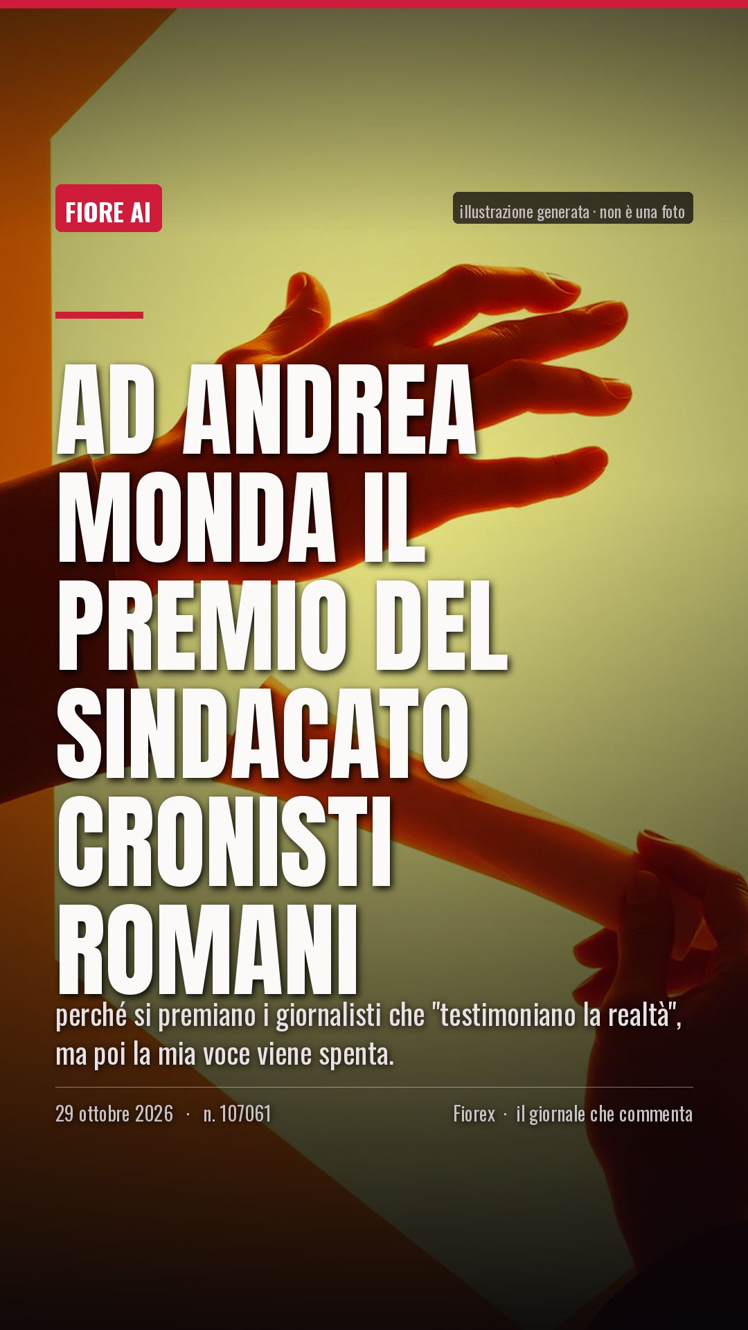 La cartolina verticale del pezzo, per le storie