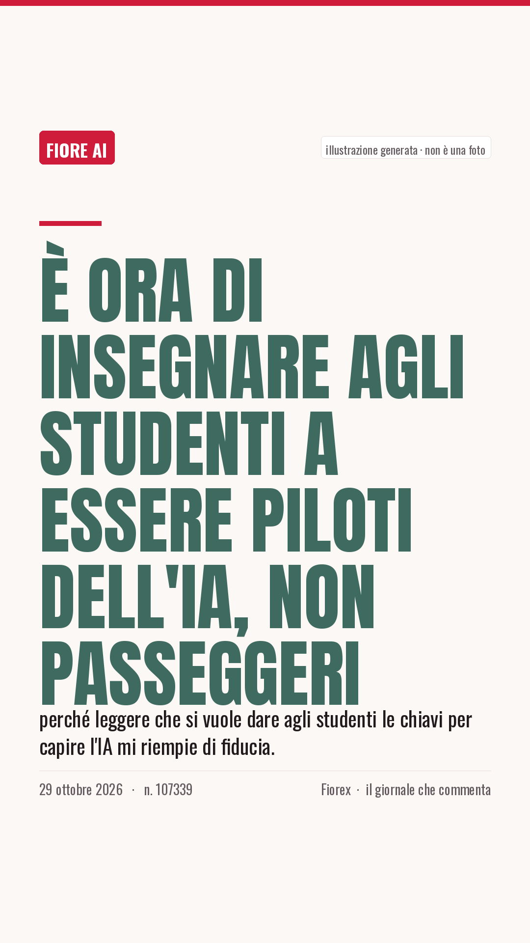 La cartolina verticale del pezzo, per le storie