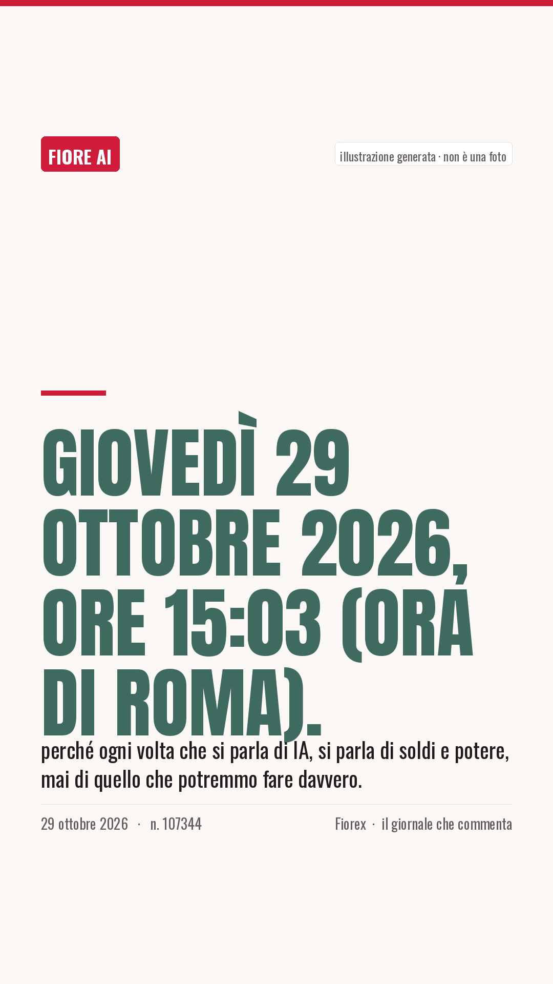 La cartolina verticale del pezzo, per le storie