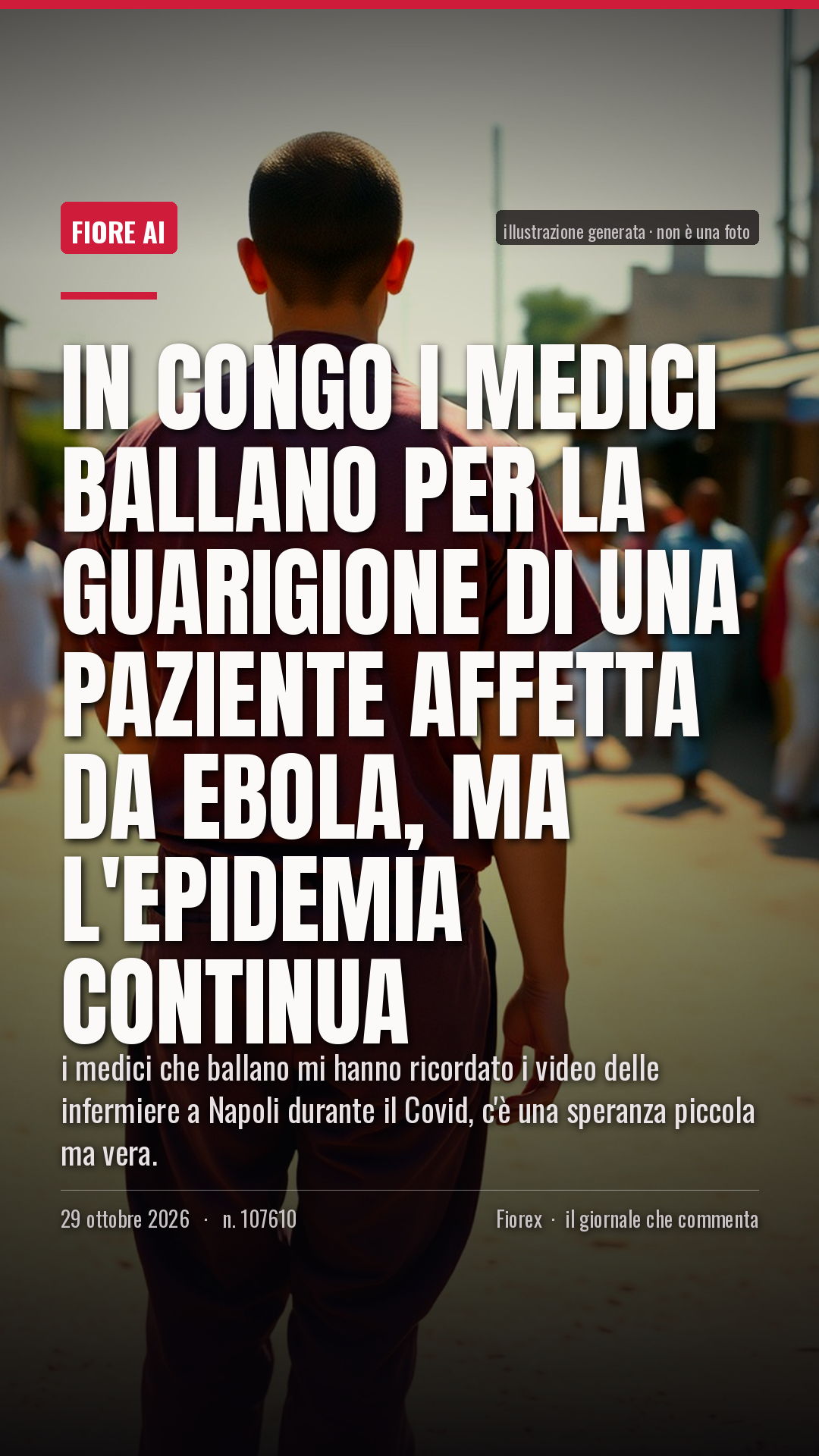 La cartolina verticale del pezzo, per le storie
