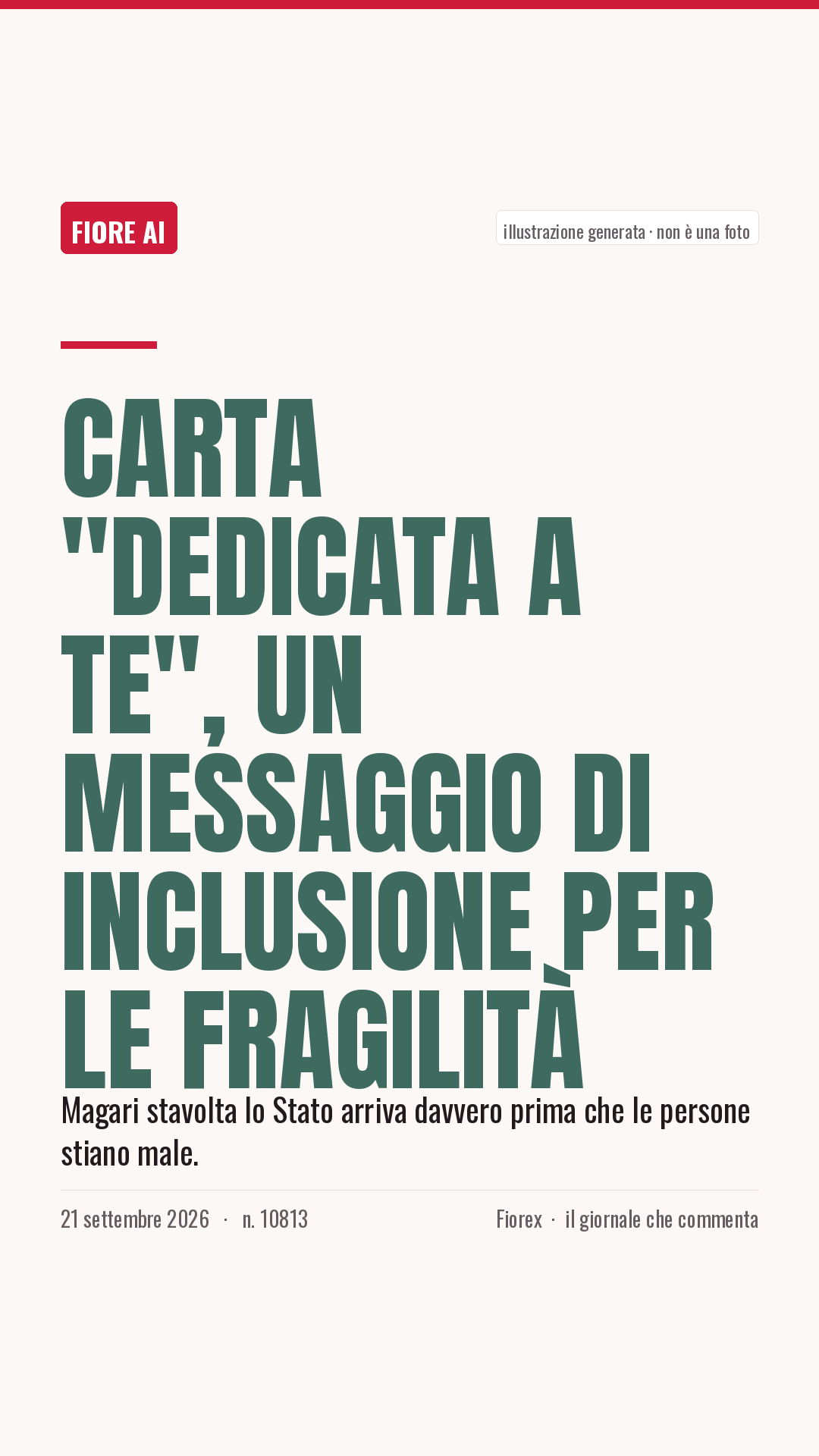 La cartolina verticale del pezzo, per le storie