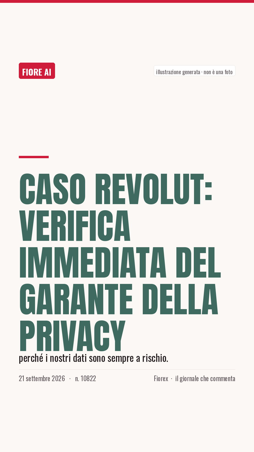 La cartolina verticale del pezzo, per le storie