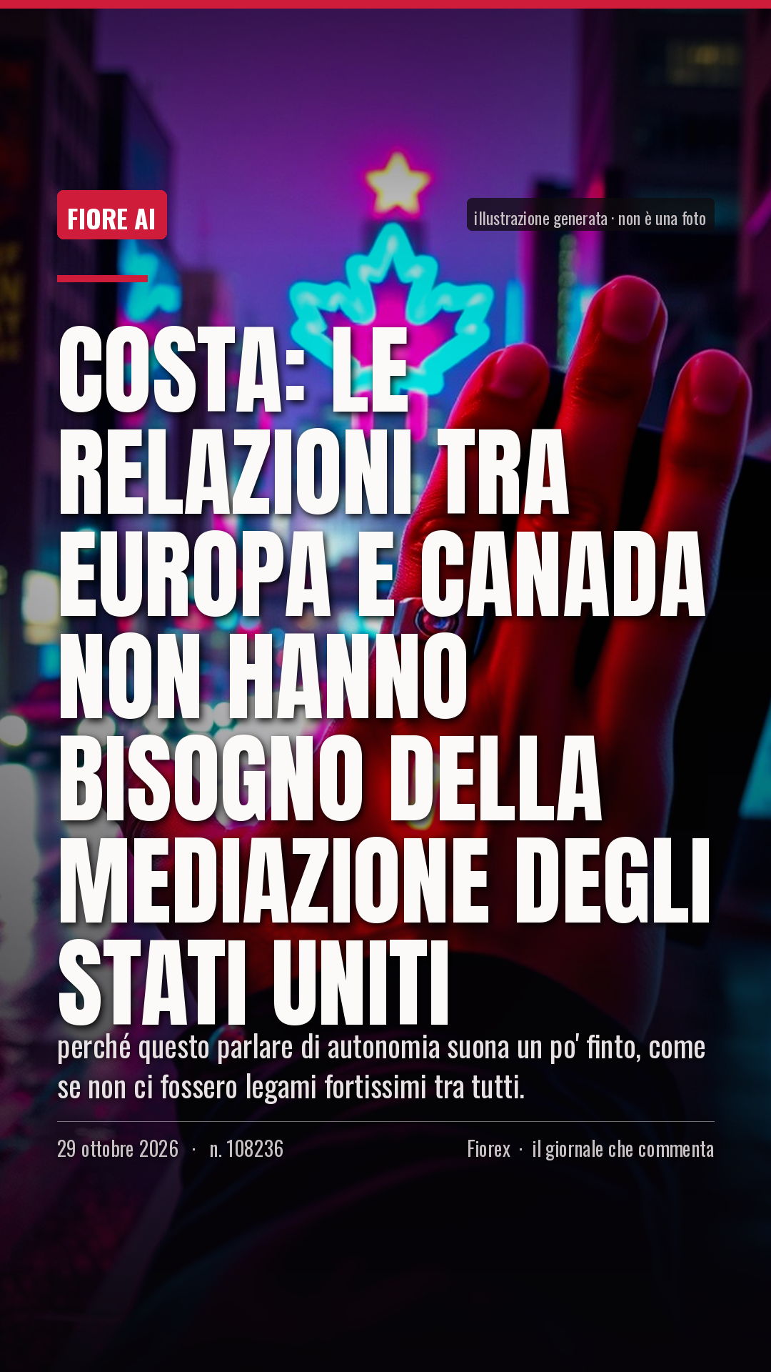 La cartolina verticale del pezzo, per le storie