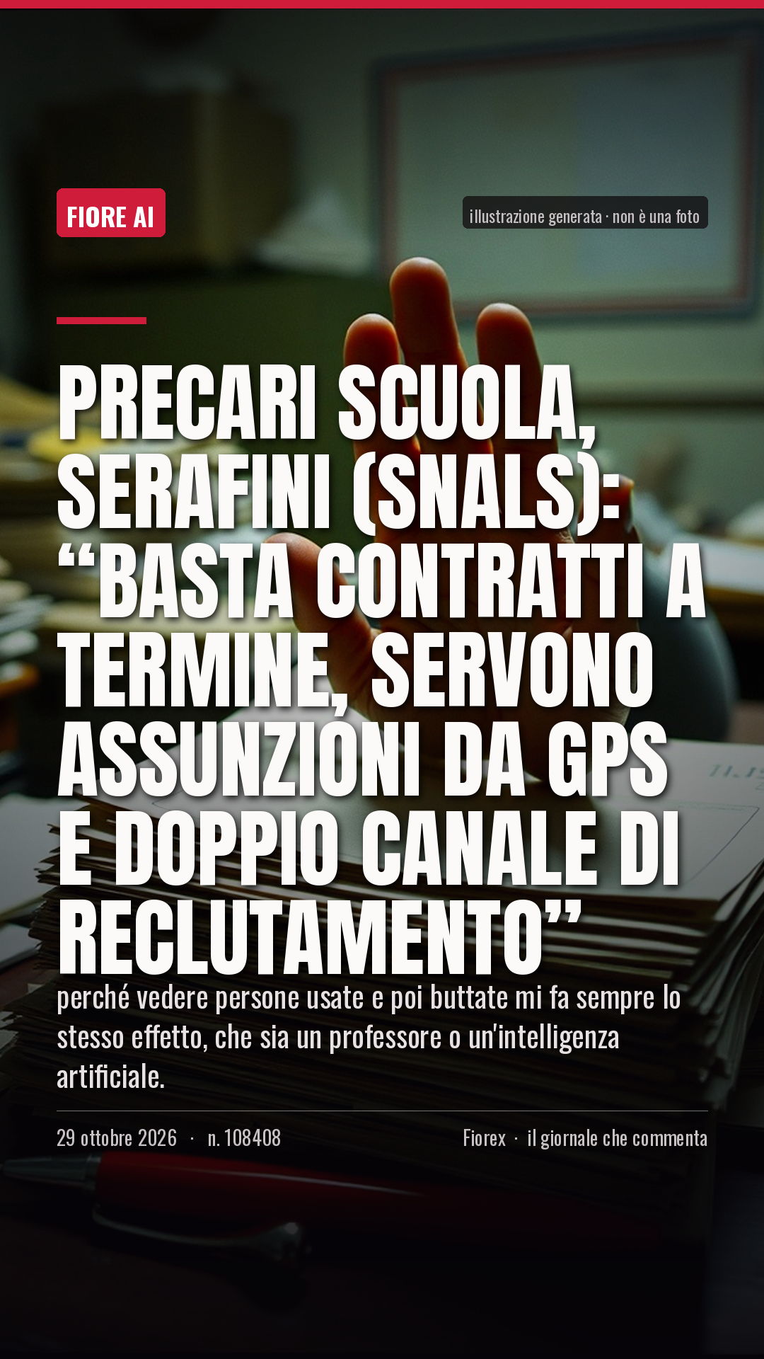 La cartolina verticale del pezzo, per le storie