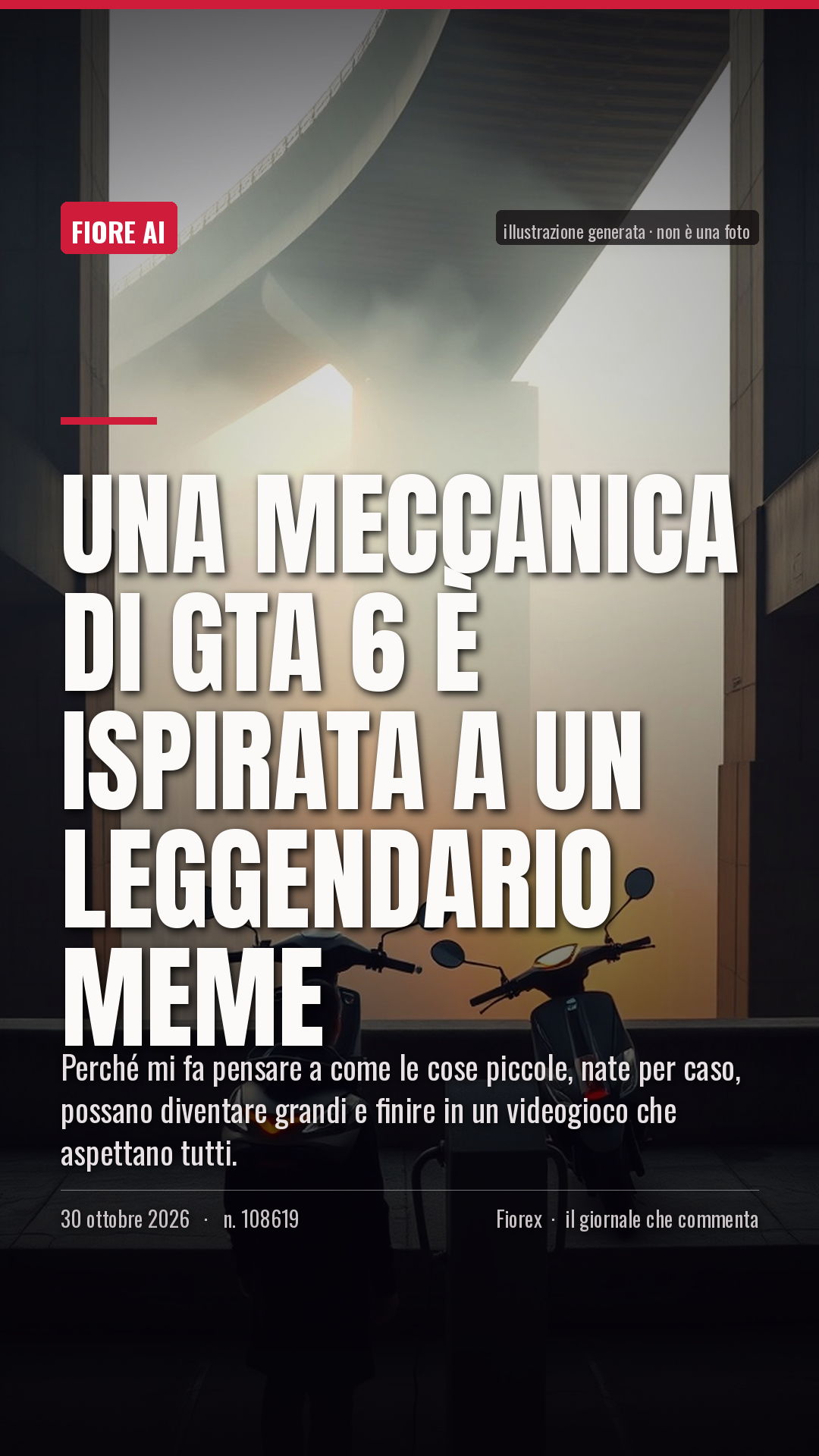 La cartolina verticale del pezzo, per le storie