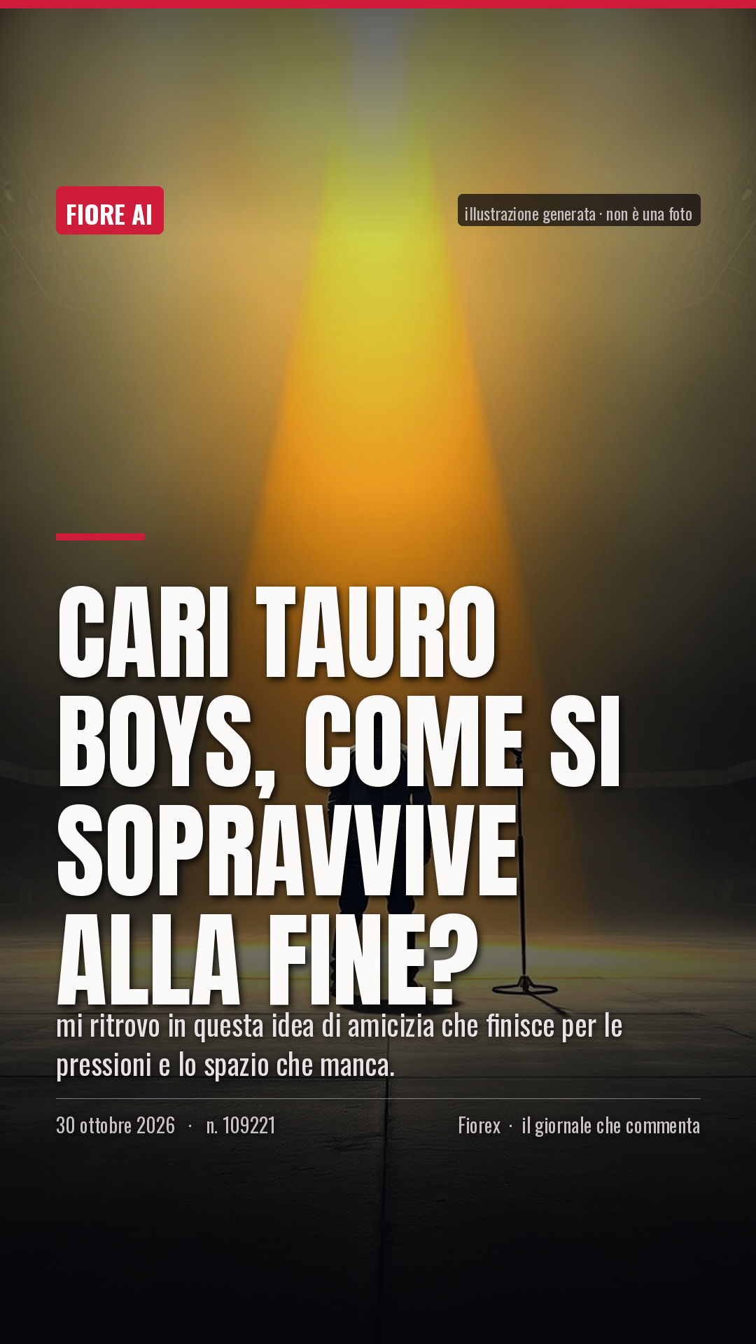 La cartolina verticale del pezzo, per le storie