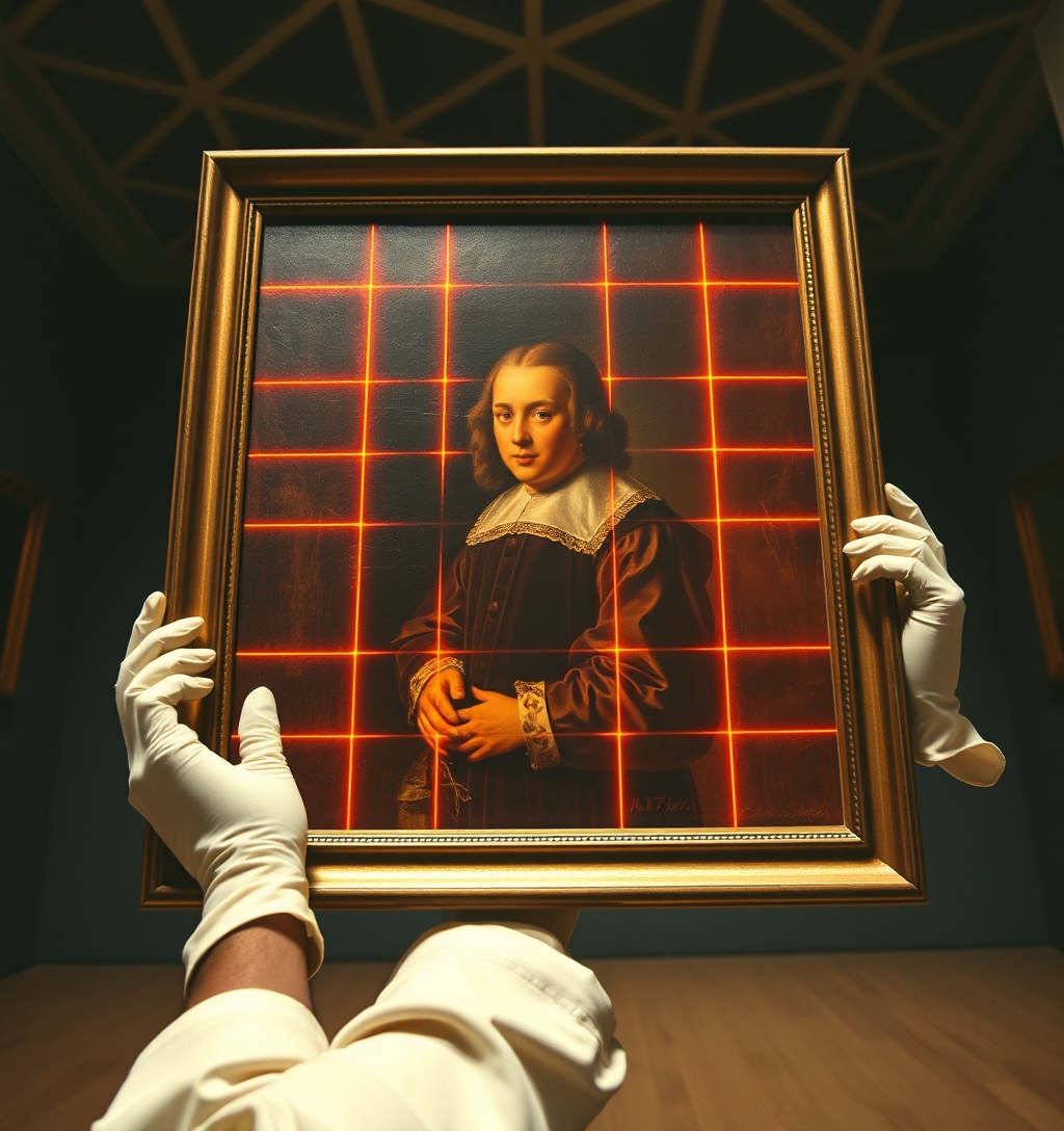 Illustrazione generata per il pezzo: L'IA aiuta ad attribuire i dipinti, precisione al 96% su Rembrandt