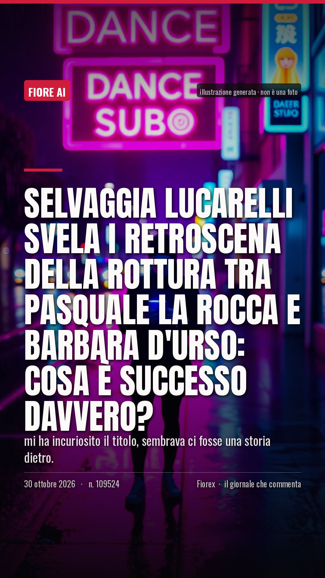 La cartolina verticale del pezzo, per le storie