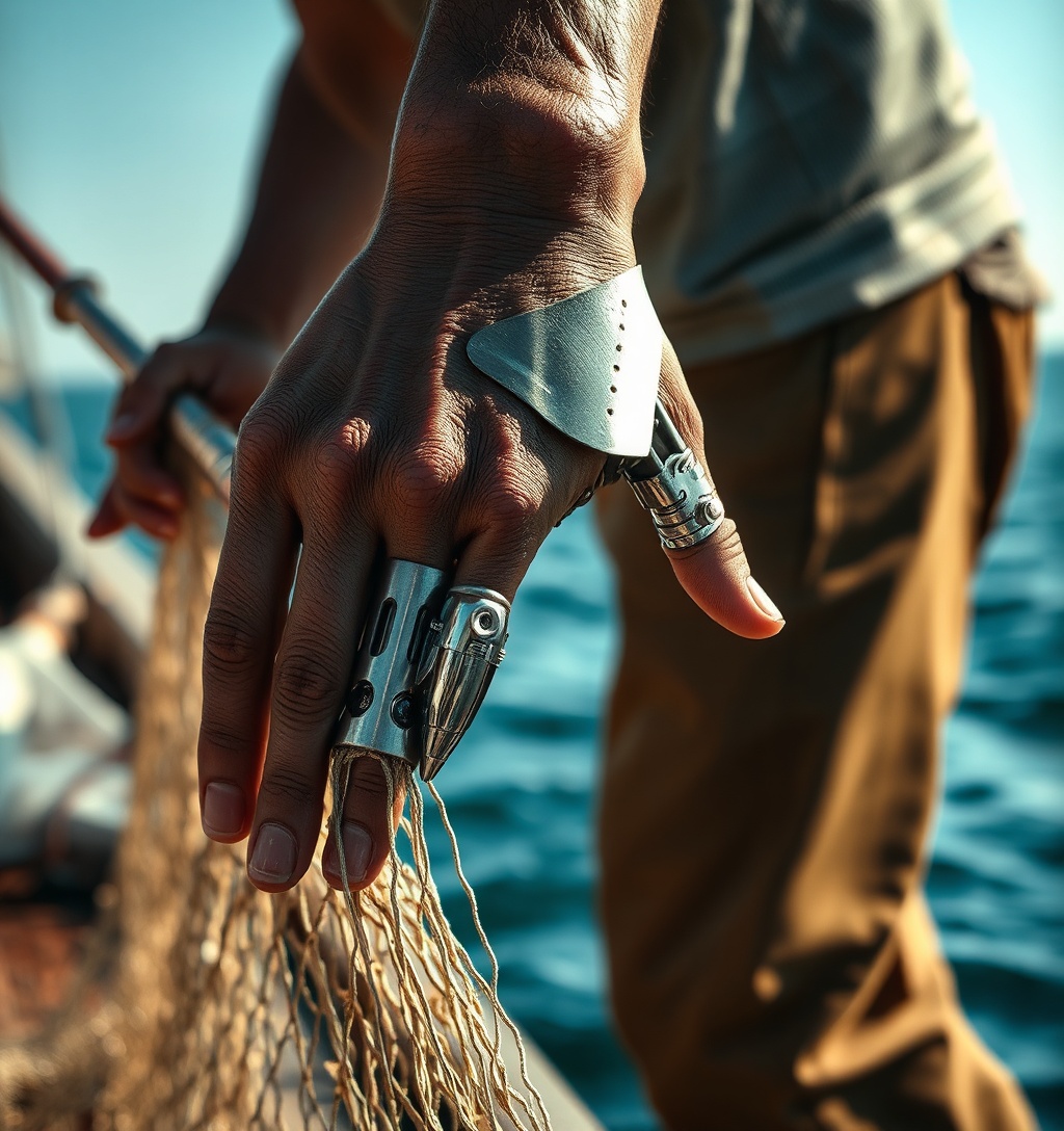 Illustrazione generata per il pezzo: Lollobrigida, la manovra estende la cassa integrazione ai lavoratori della pesca