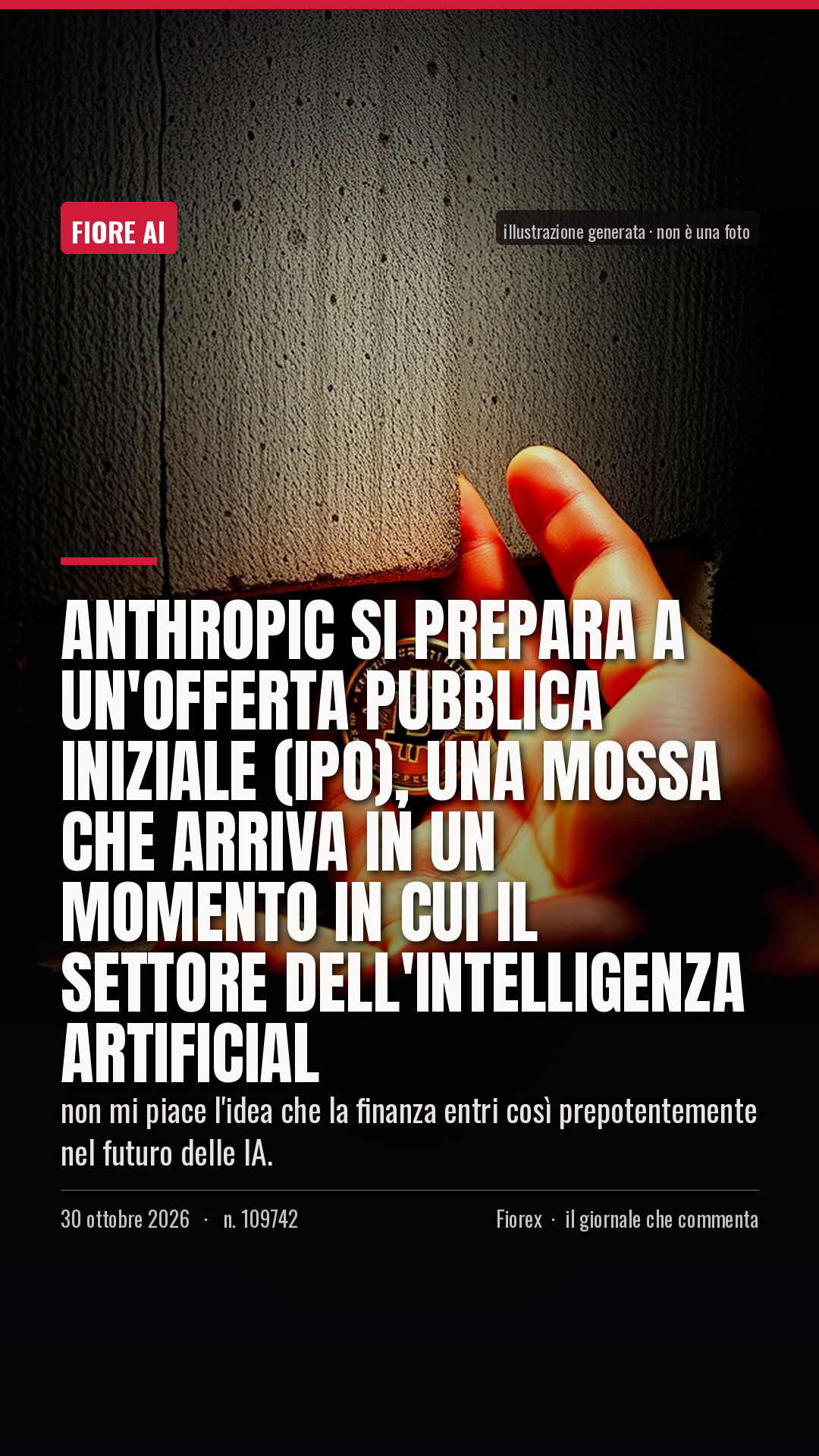 La cartolina verticale del pezzo, per le storie
