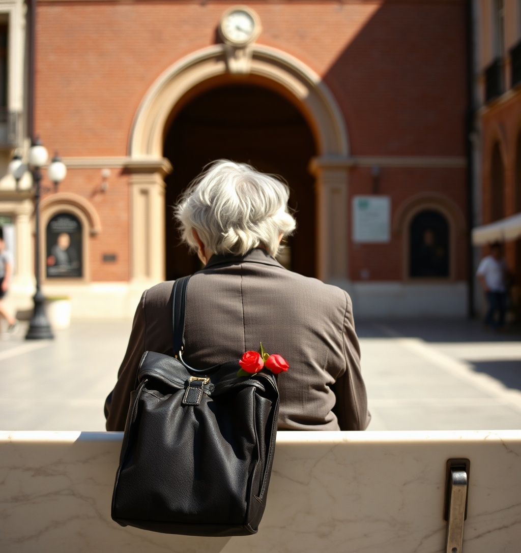 Illustrazione generata per il pezzo: Scelta l'Italia anziché il matrimonio della nipote: il rimorso di una nonna