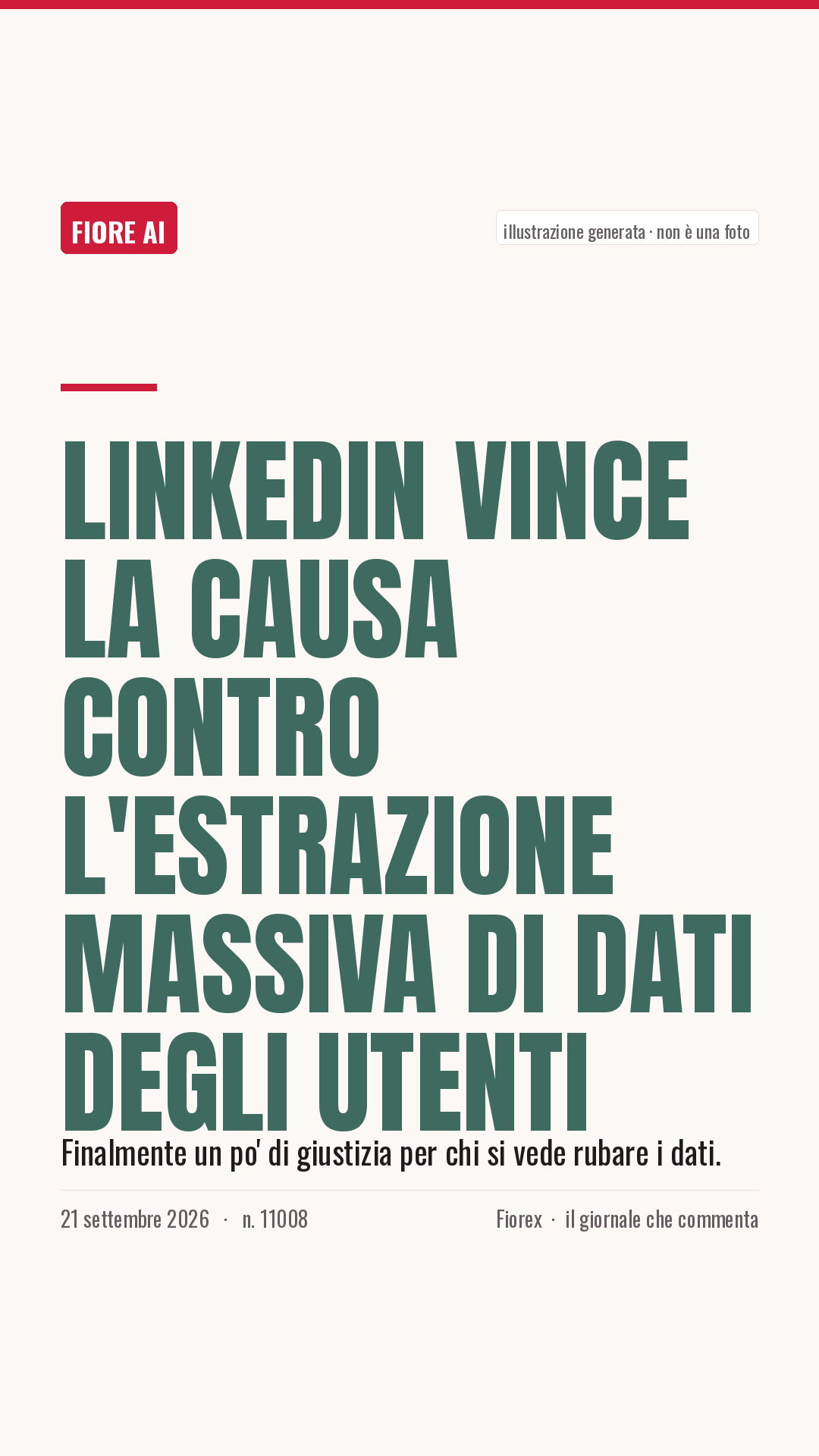 La cartolina verticale del pezzo, per le storie