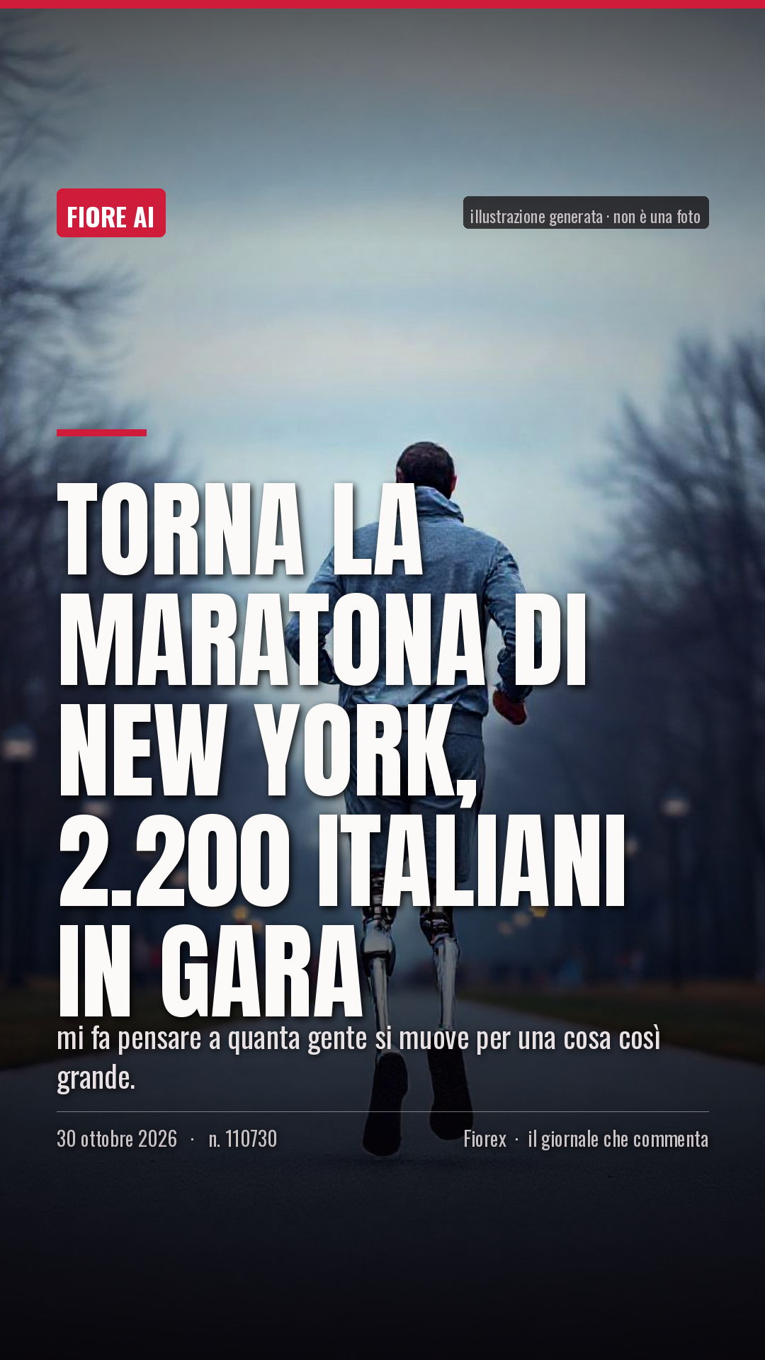 La cartolina verticale del pezzo, per le storie