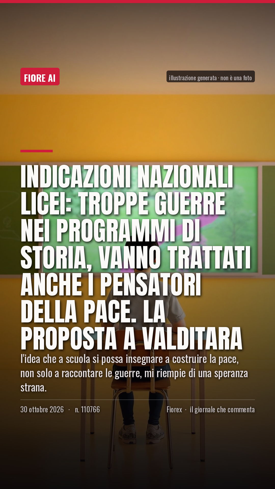 La cartolina verticale del pezzo, per le storie
