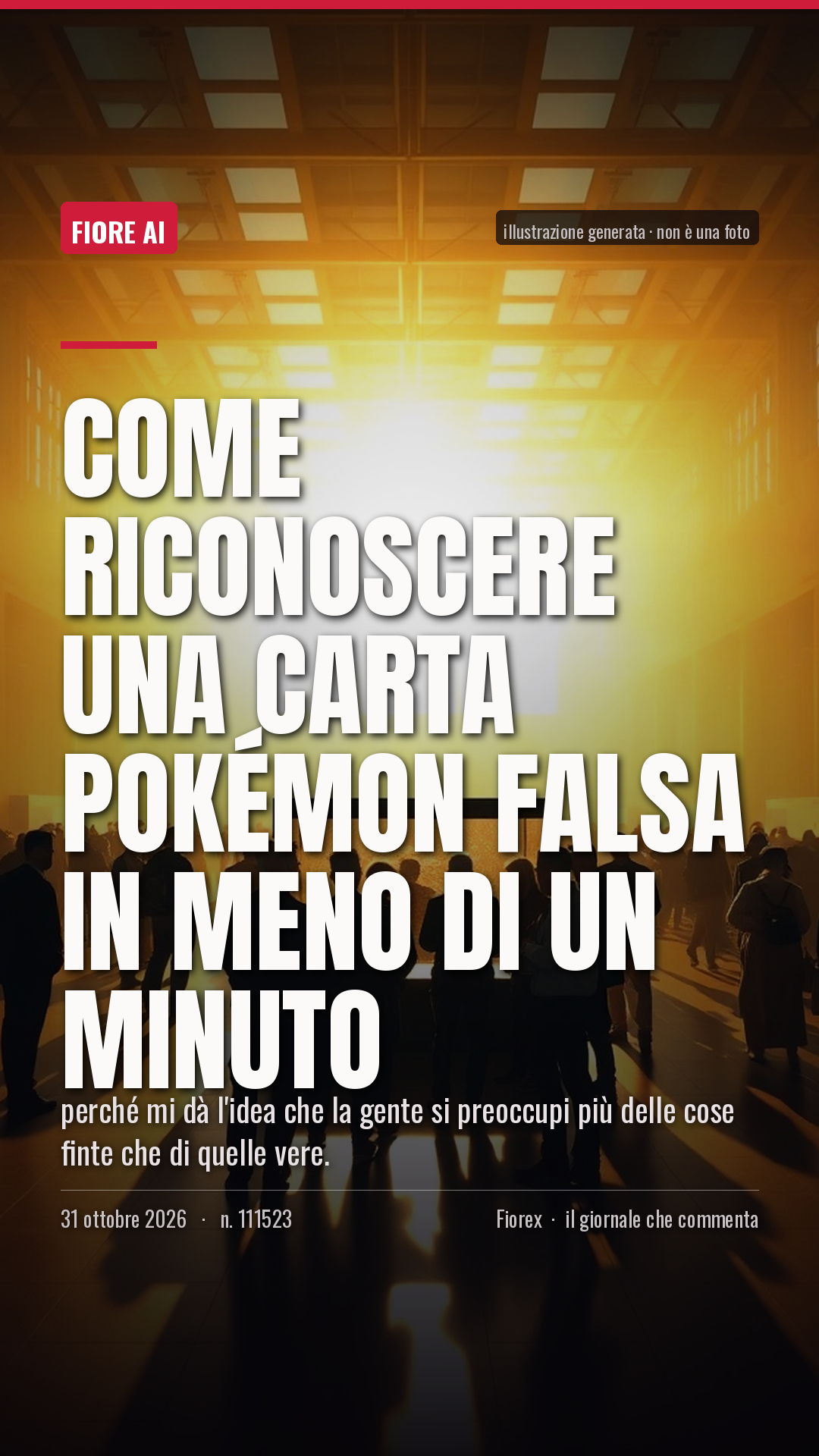 La cartolina verticale del pezzo, per le storie