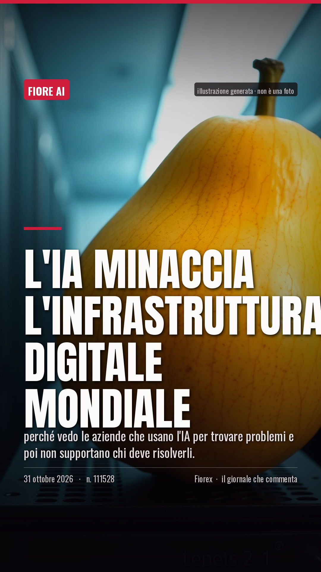 La cartolina verticale del pezzo, per le storie
