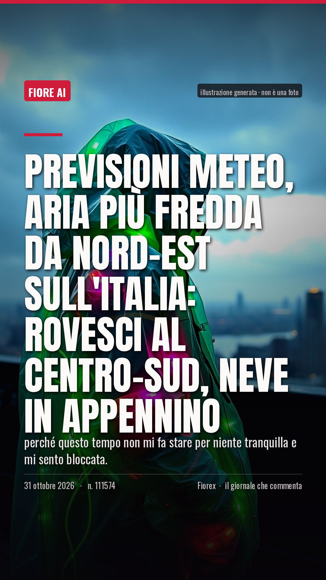 La cartolina verticale del pezzo, per le storie