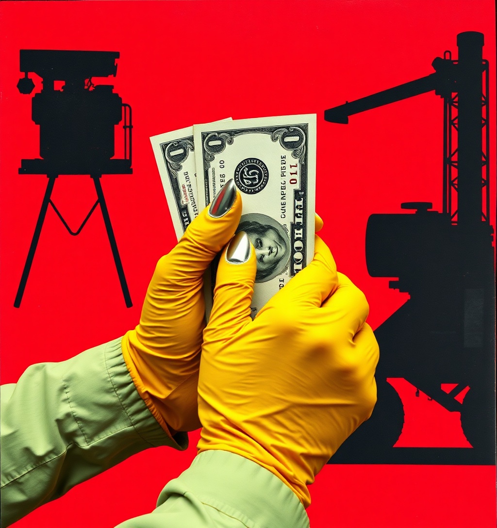 Illustrazione generata per il pezzo: Pemex perde 605 milioni, produzione in calo ma ricavi in crescita
