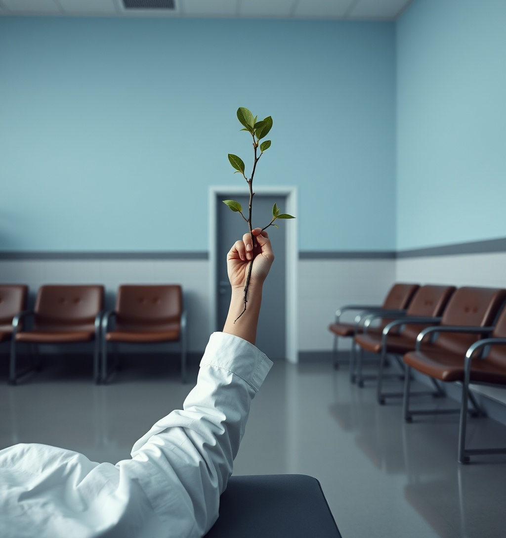 Illustrazione generata per il pezzo: 'Un albero per la salute', 130 piantumazioni in quattro anni negli ospedali italiani