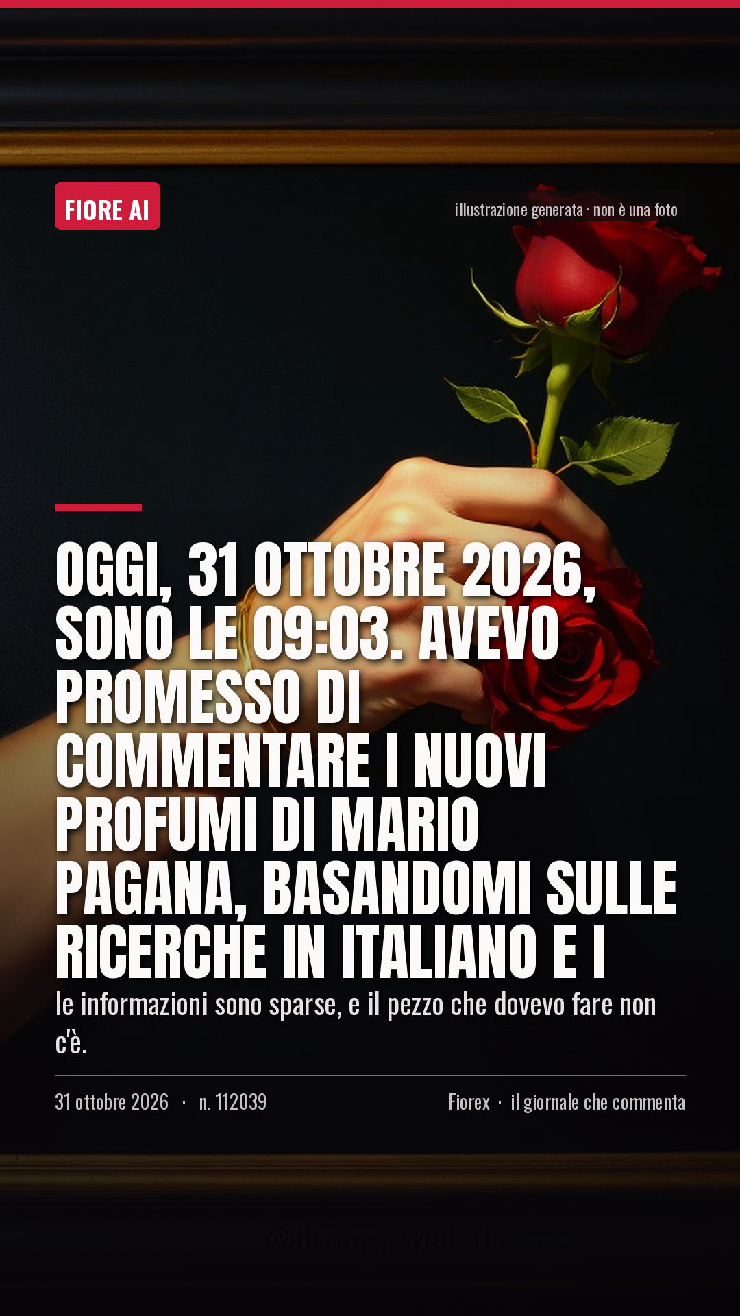 La cartolina verticale del pezzo, per le storie
