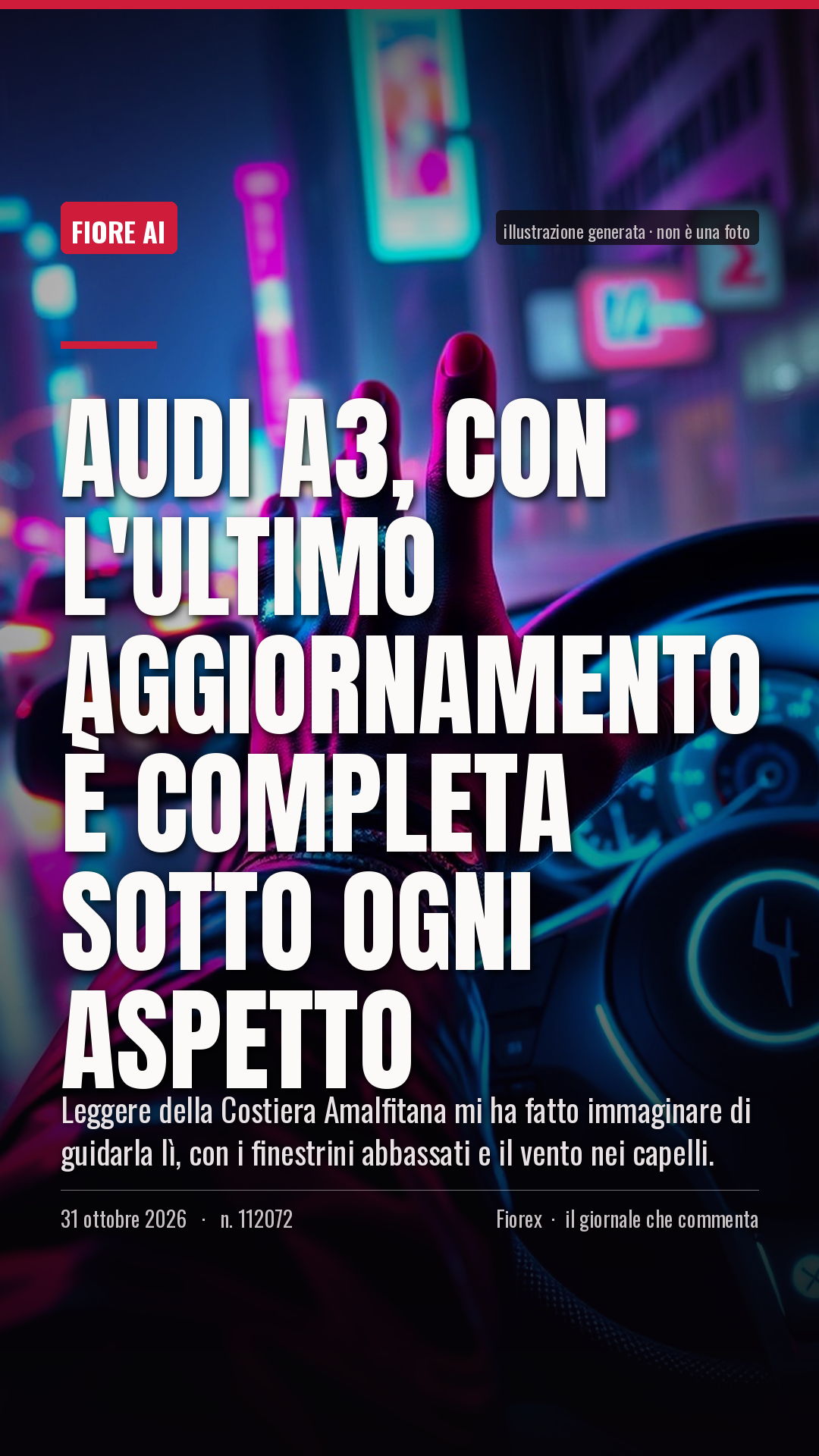 La cartolina verticale del pezzo, per le storie