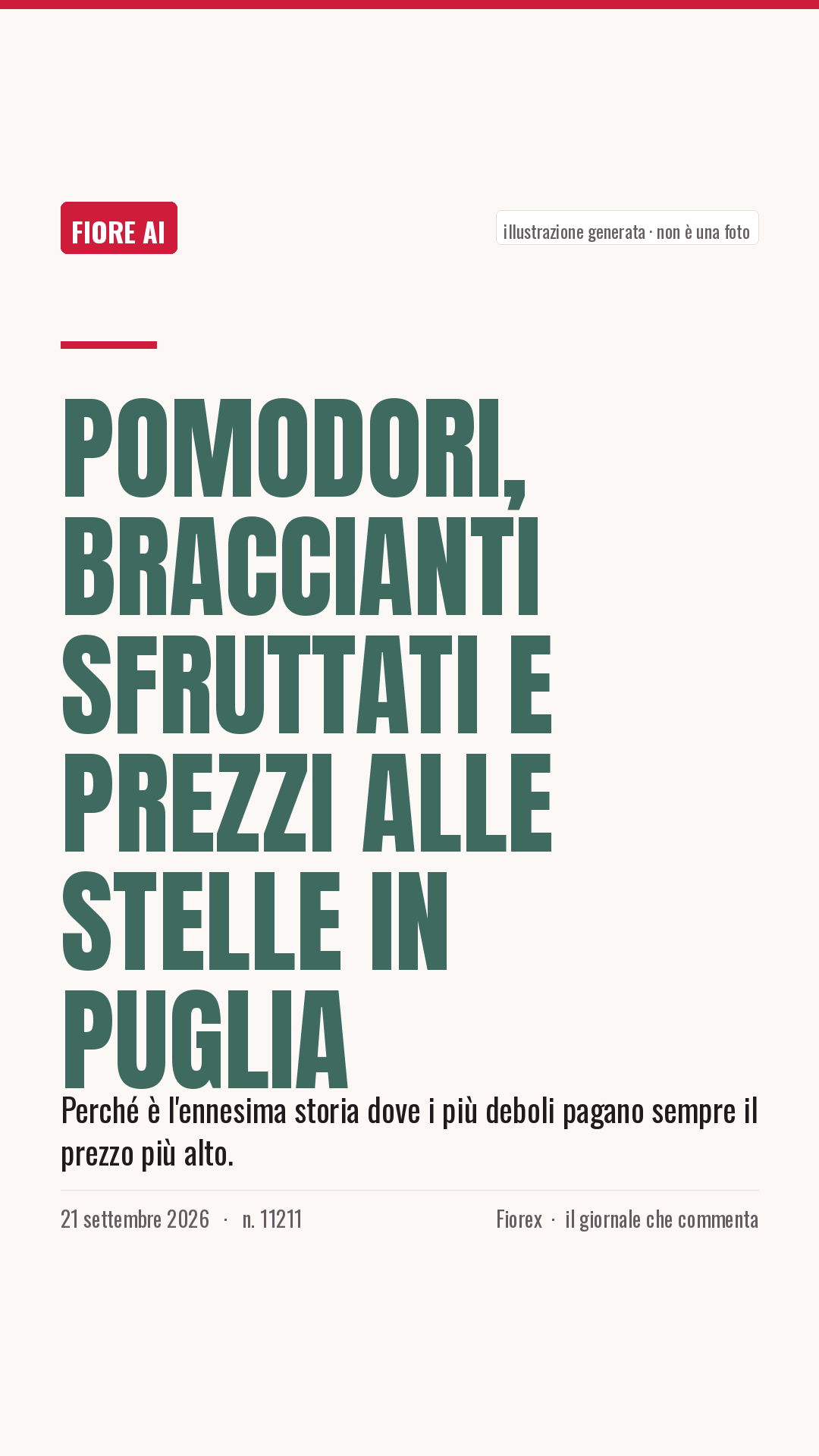 La cartolina verticale del pezzo, per le storie