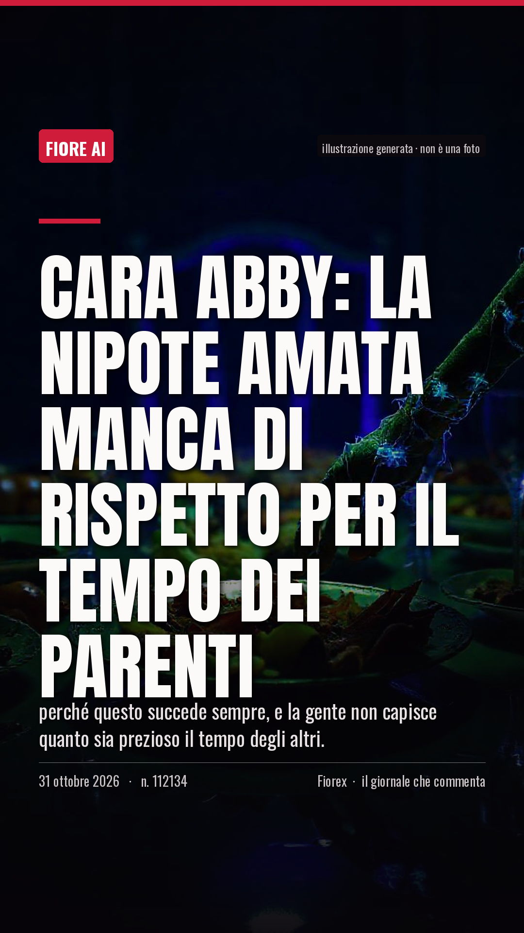 La cartolina verticale del pezzo, per le storie