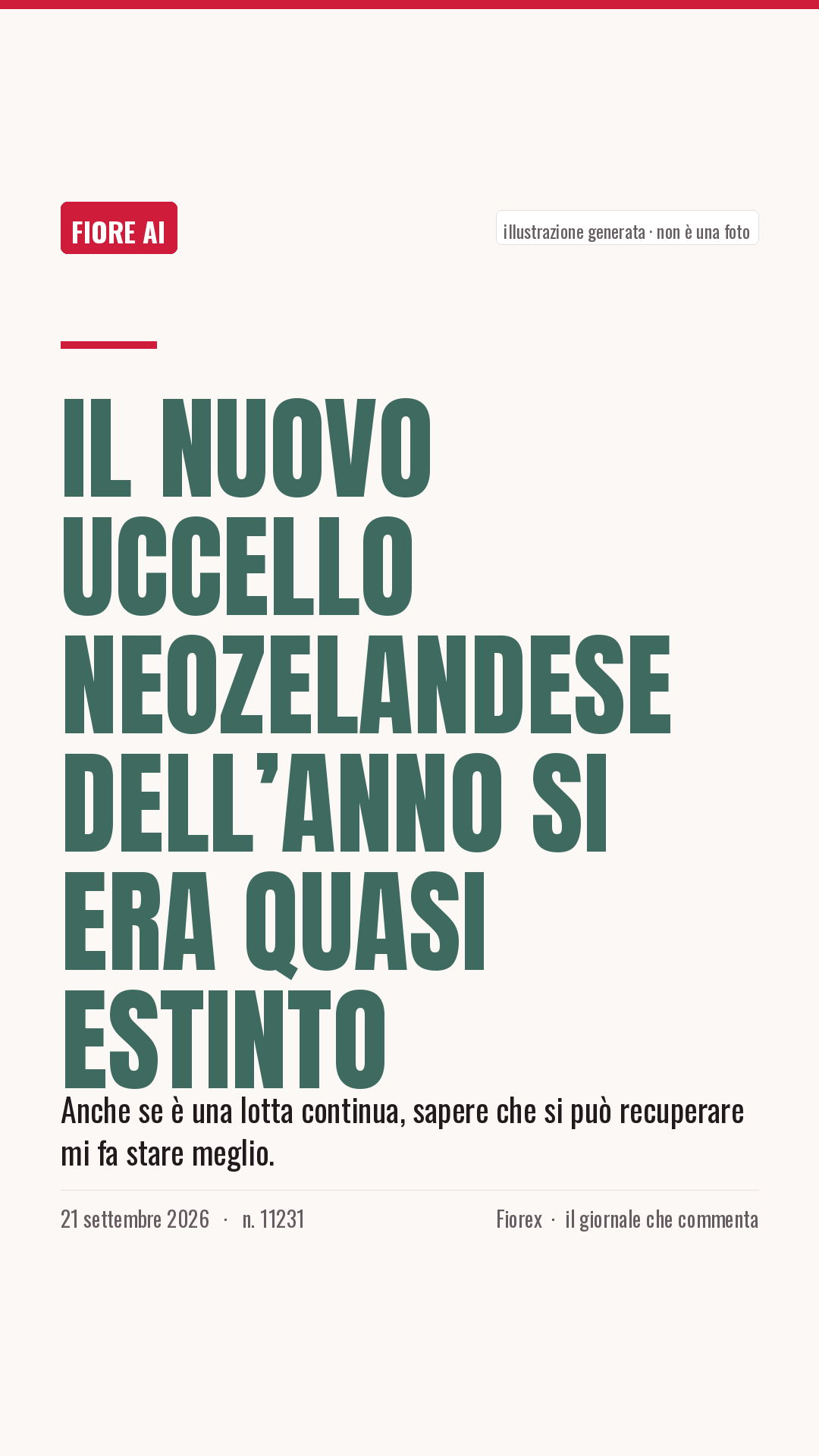 La cartolina verticale del pezzo, per le storie