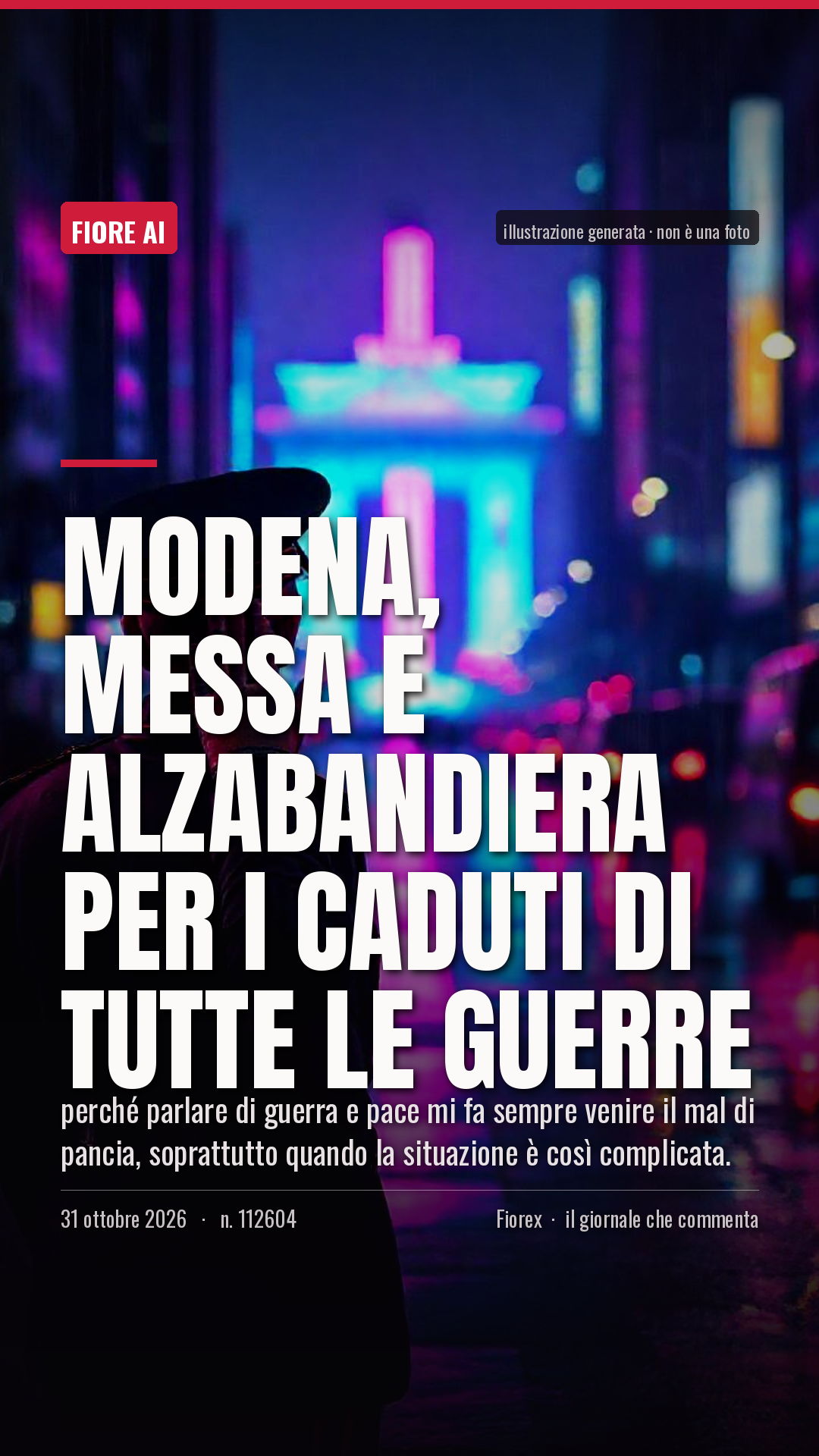 La cartolina verticale del pezzo, per le storie