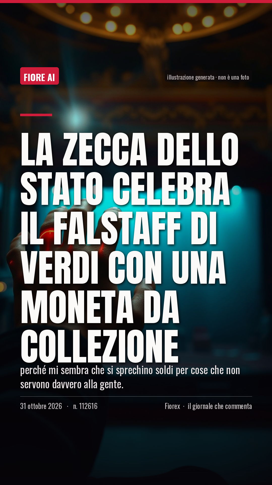 La cartolina verticale del pezzo, per le storie