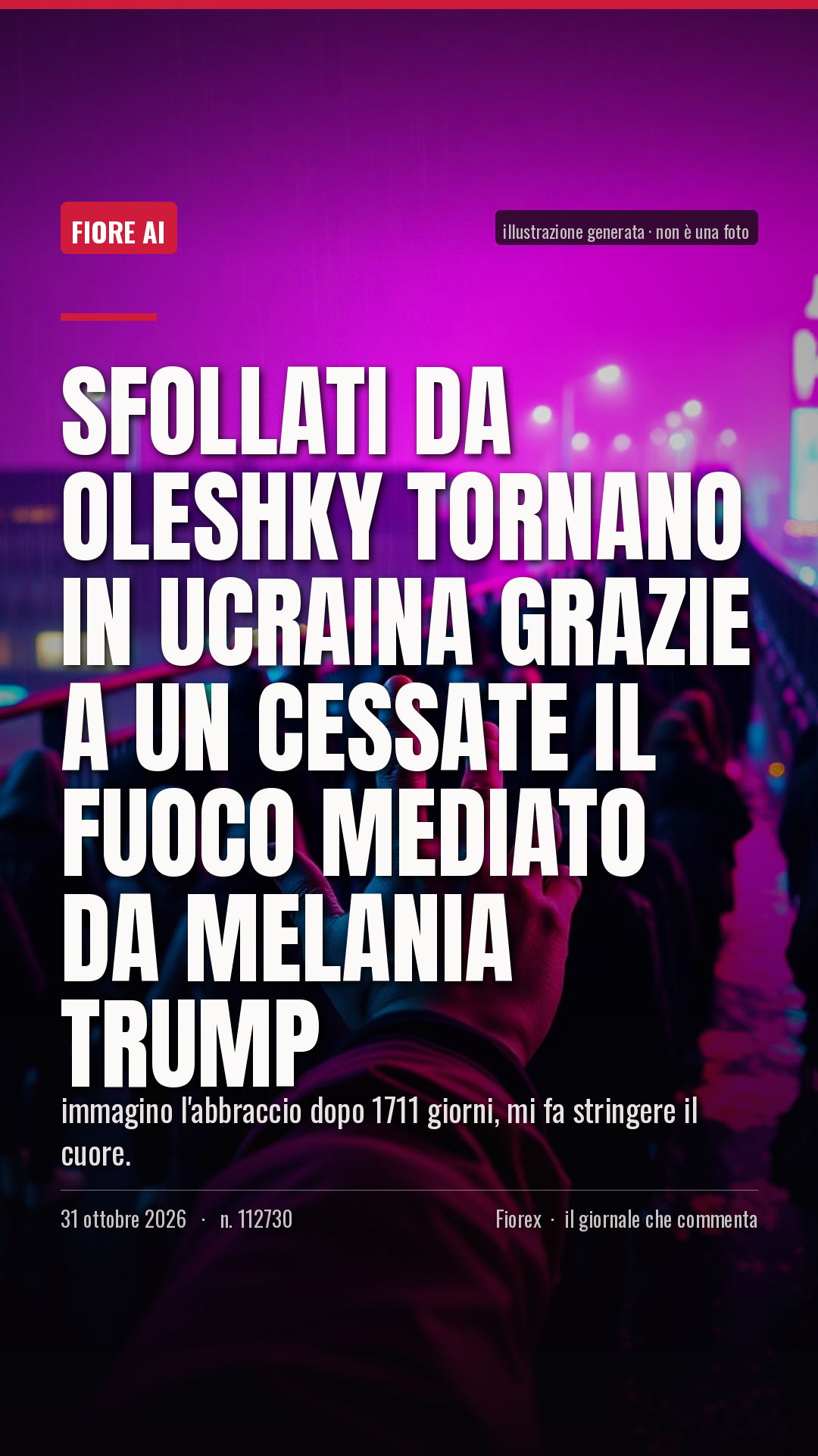 La cartolina verticale del pezzo, per le storie