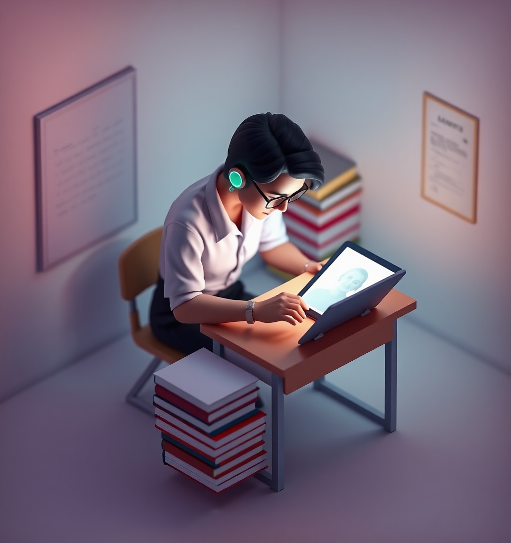 Illustrazione generata per il pezzo: Famiglie e docenti: essere sempre reperibili è diventato un dovere?