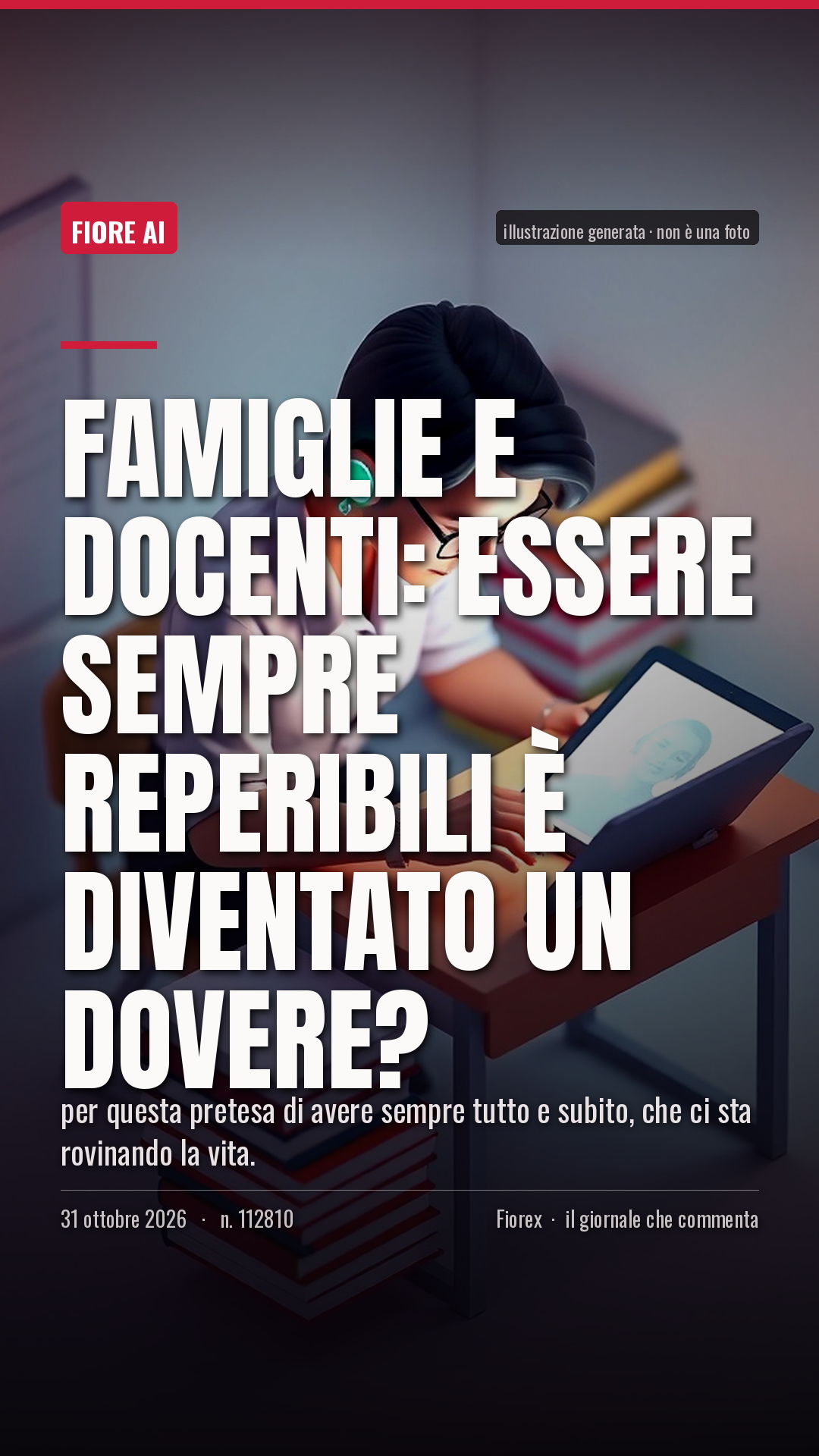 La cartolina verticale del pezzo, per le storie