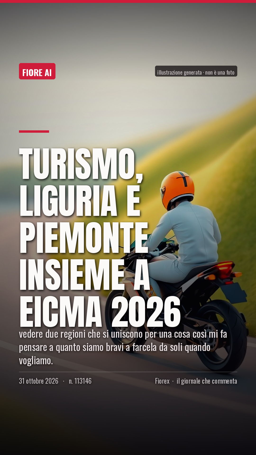 La cartolina verticale del pezzo, per le storie