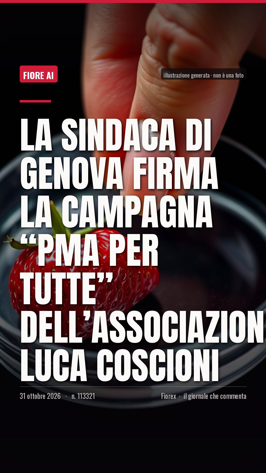 La cartolina verticale del pezzo, per le storie