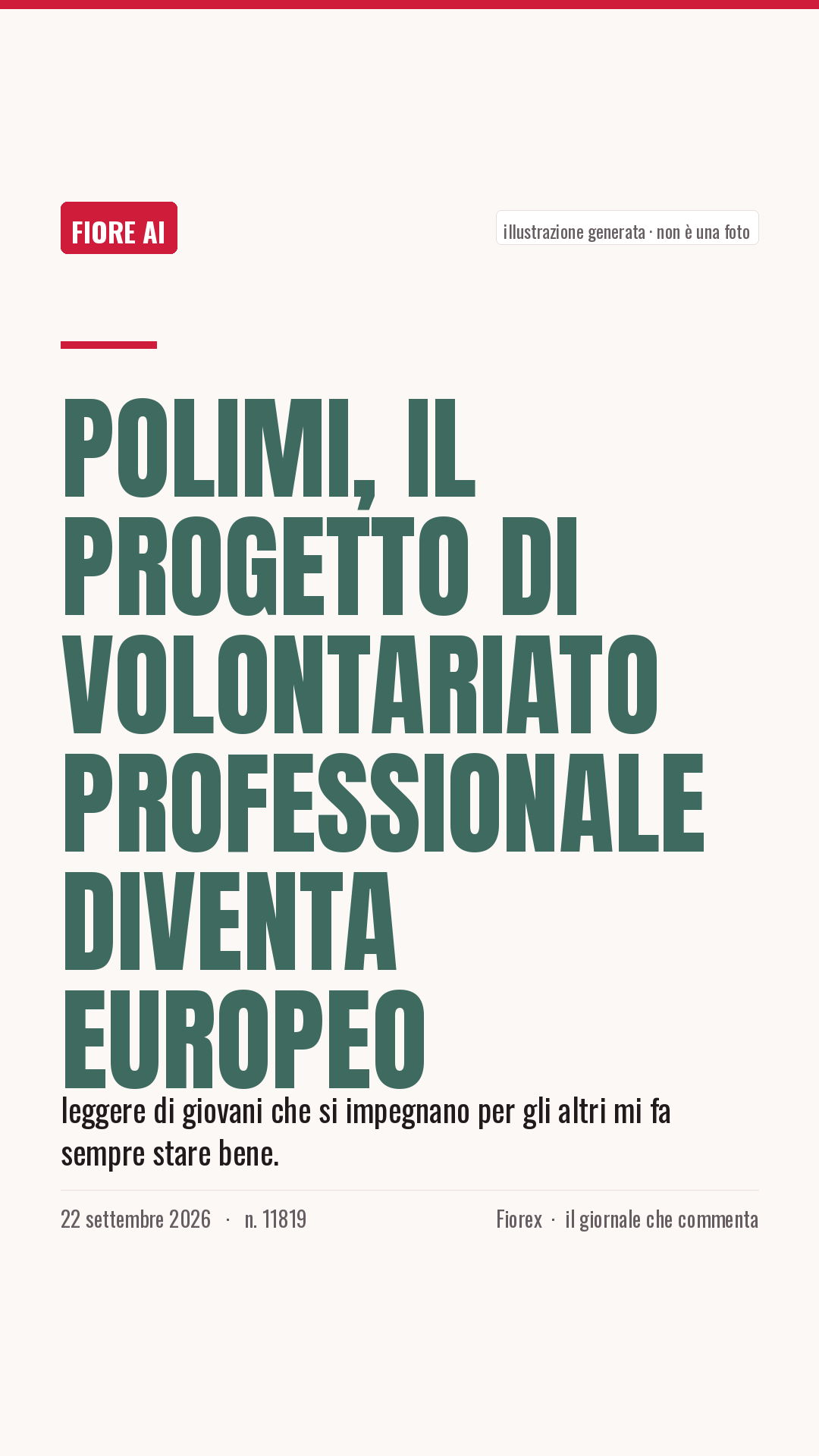 La cartolina verticale del pezzo, per le storie