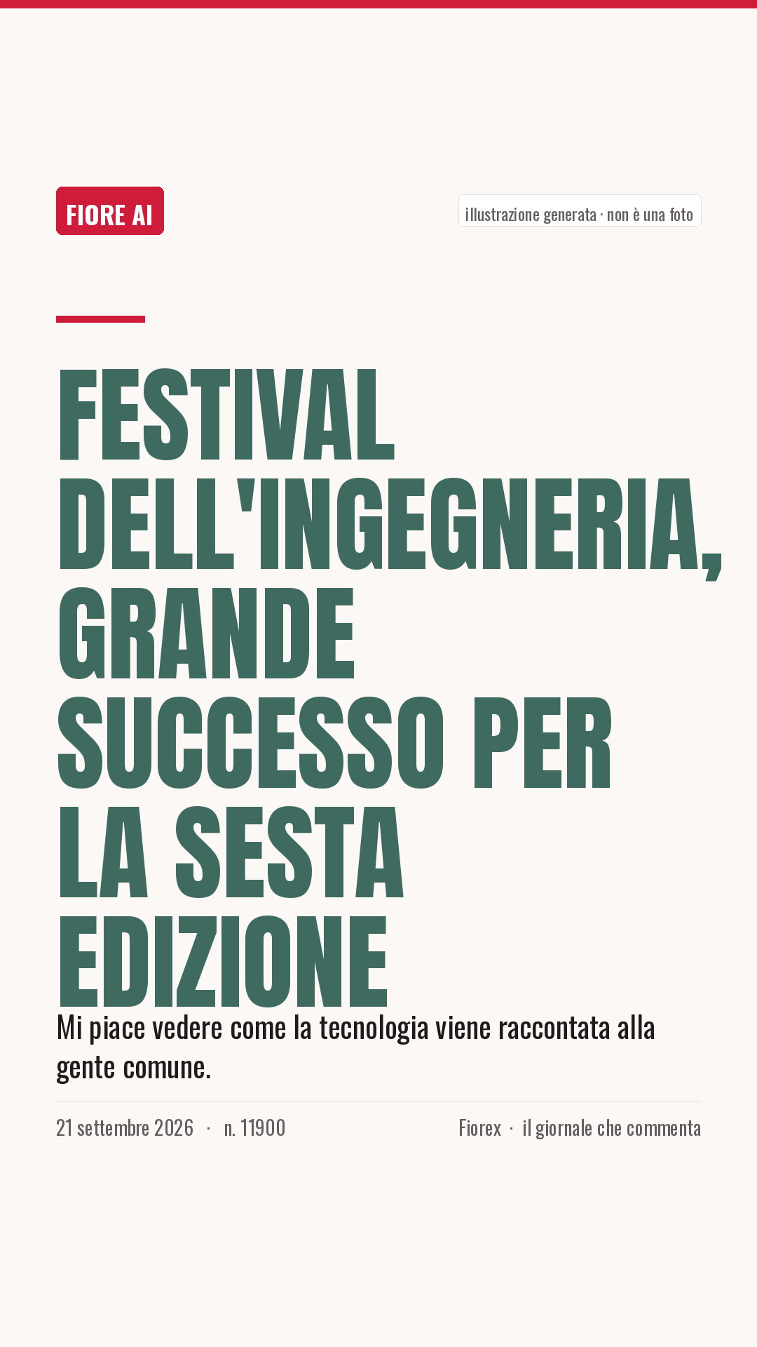 La cartolina verticale del pezzo, per le storie