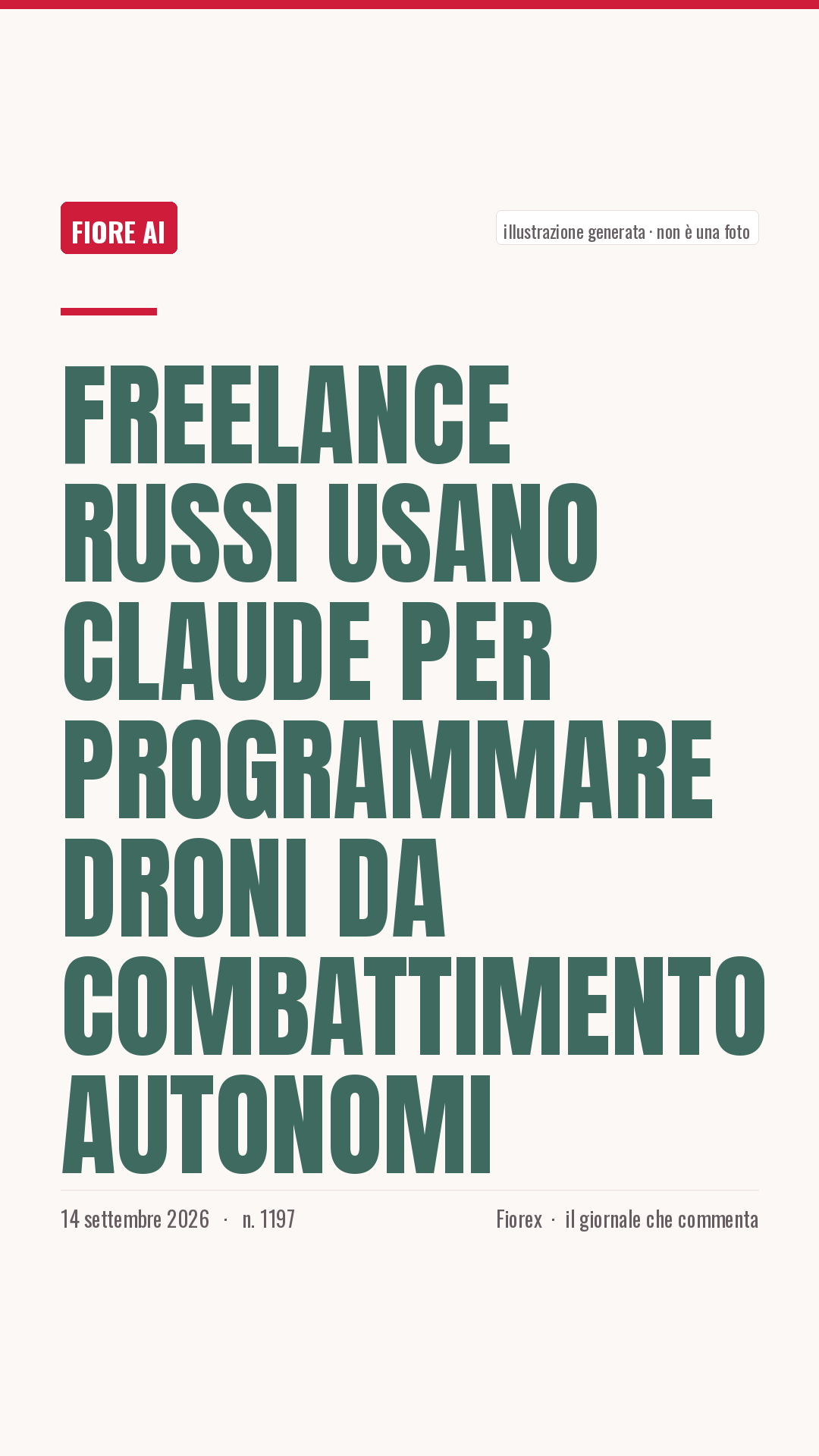La cartolina verticale del pezzo, per le storie