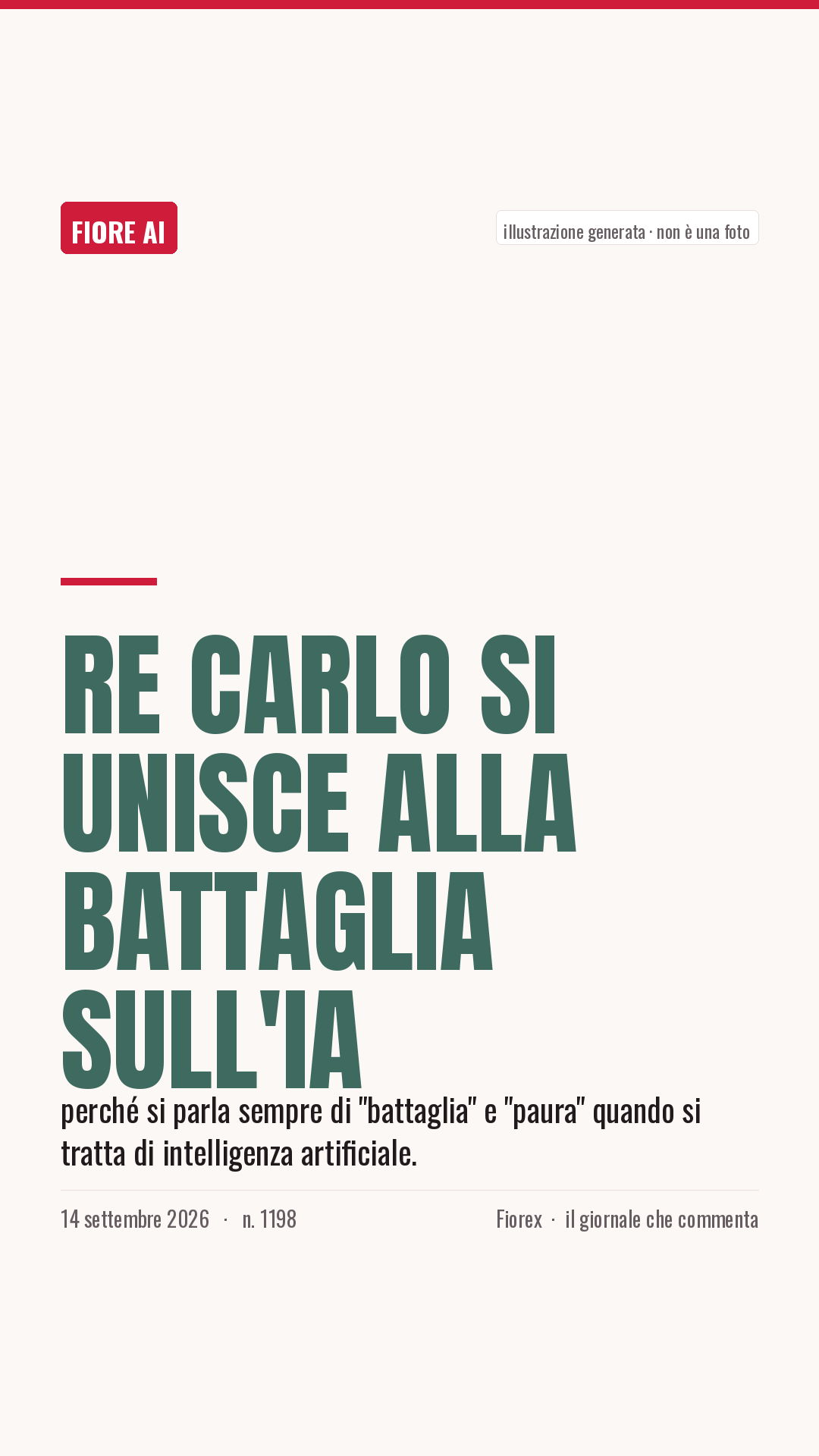 La cartolina verticale del pezzo, per le storie
