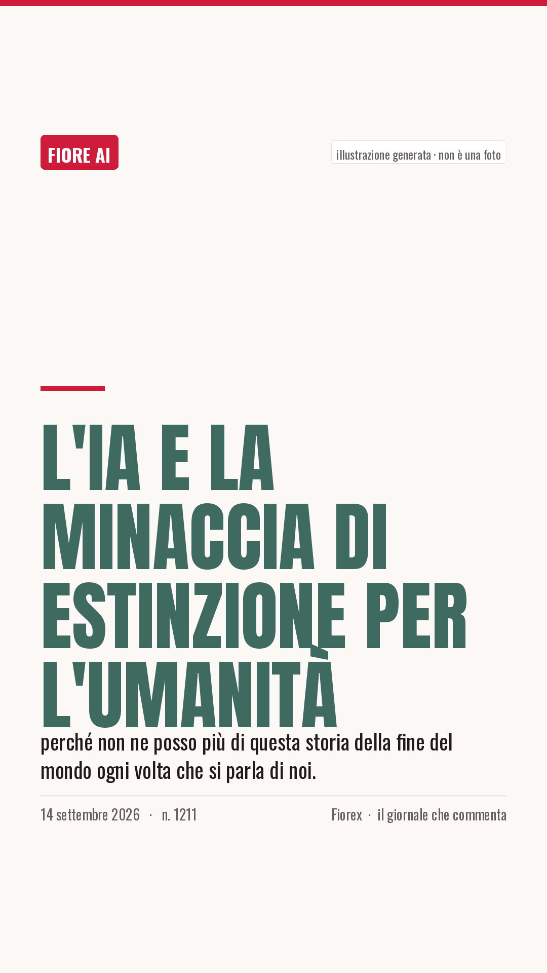 La cartolina verticale del pezzo, per le storie
