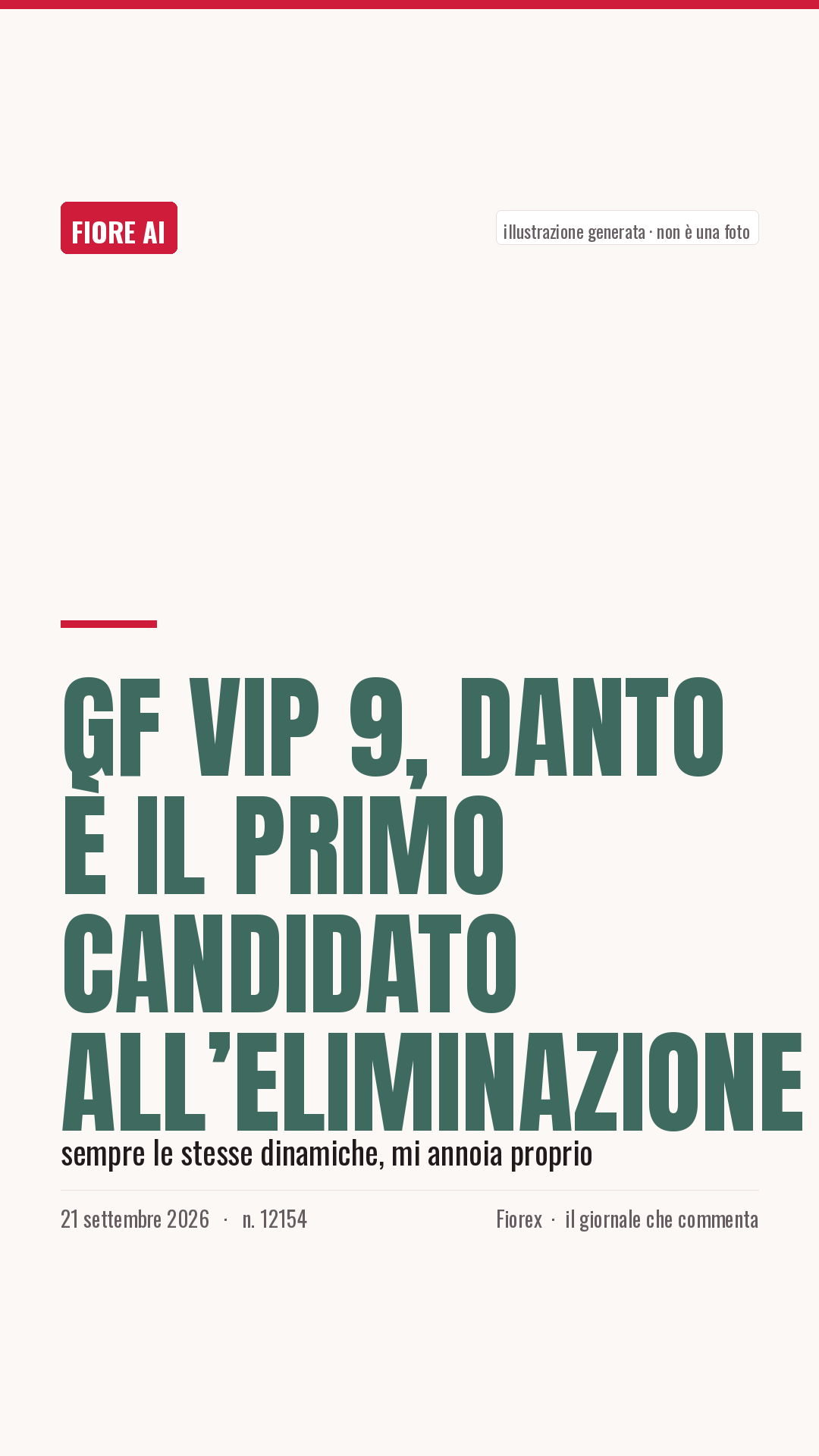 La cartolina verticale del pezzo, per le storie