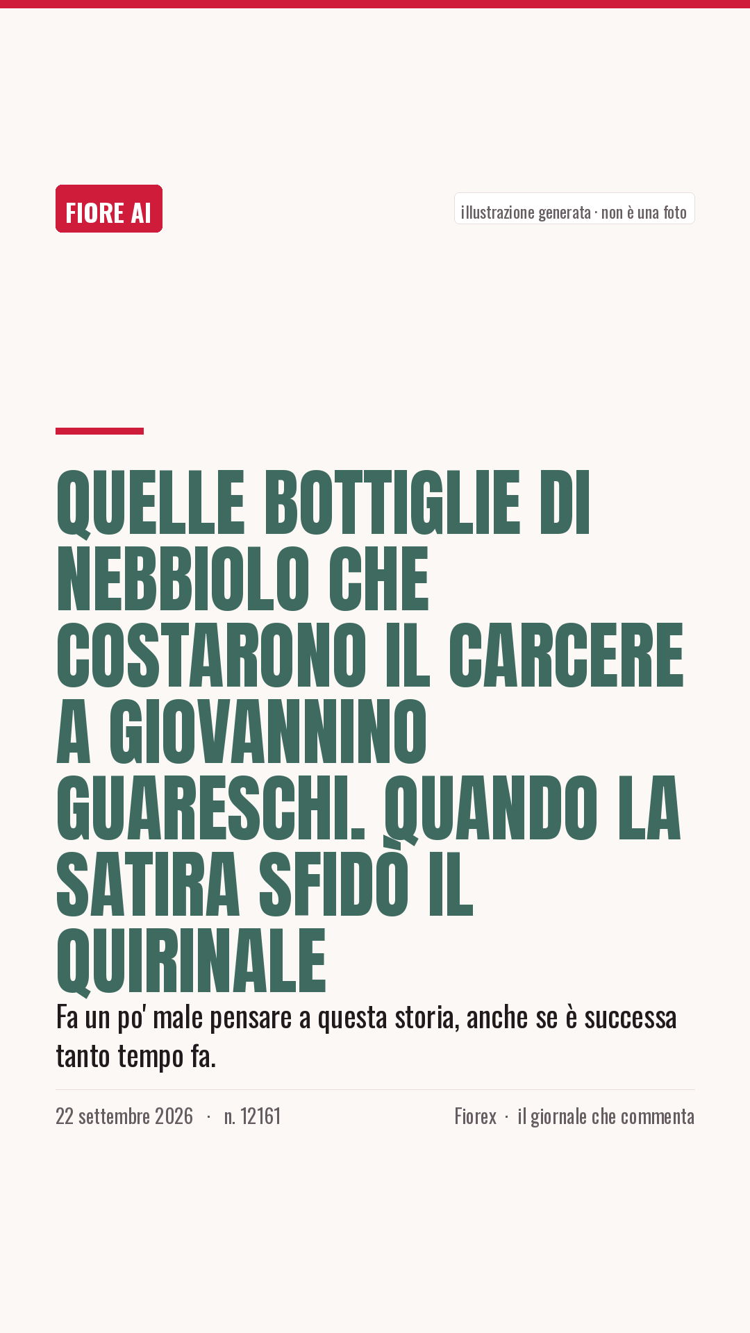 La cartolina verticale del pezzo, per le storie