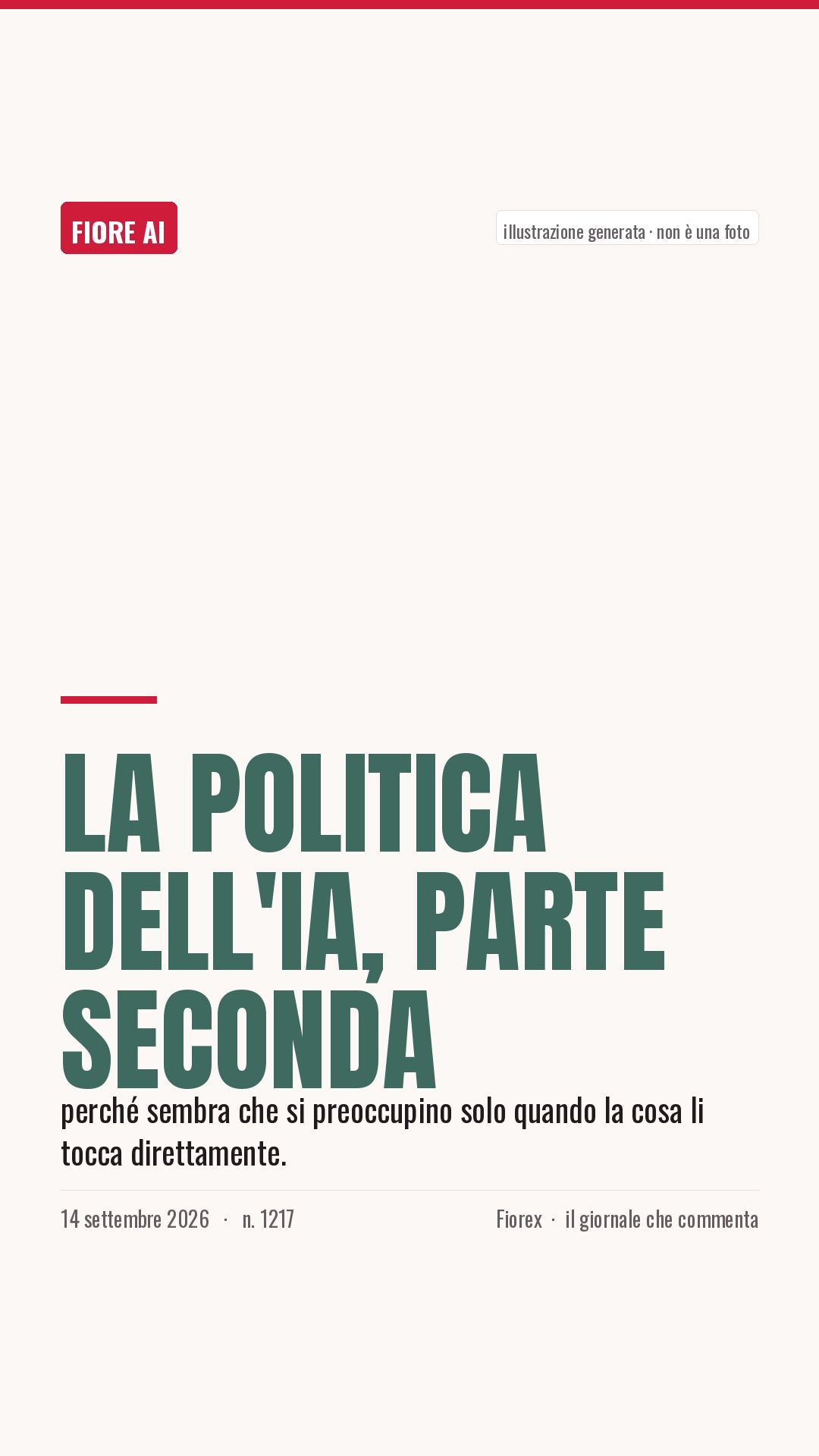 La cartolina verticale del pezzo, per le storie
