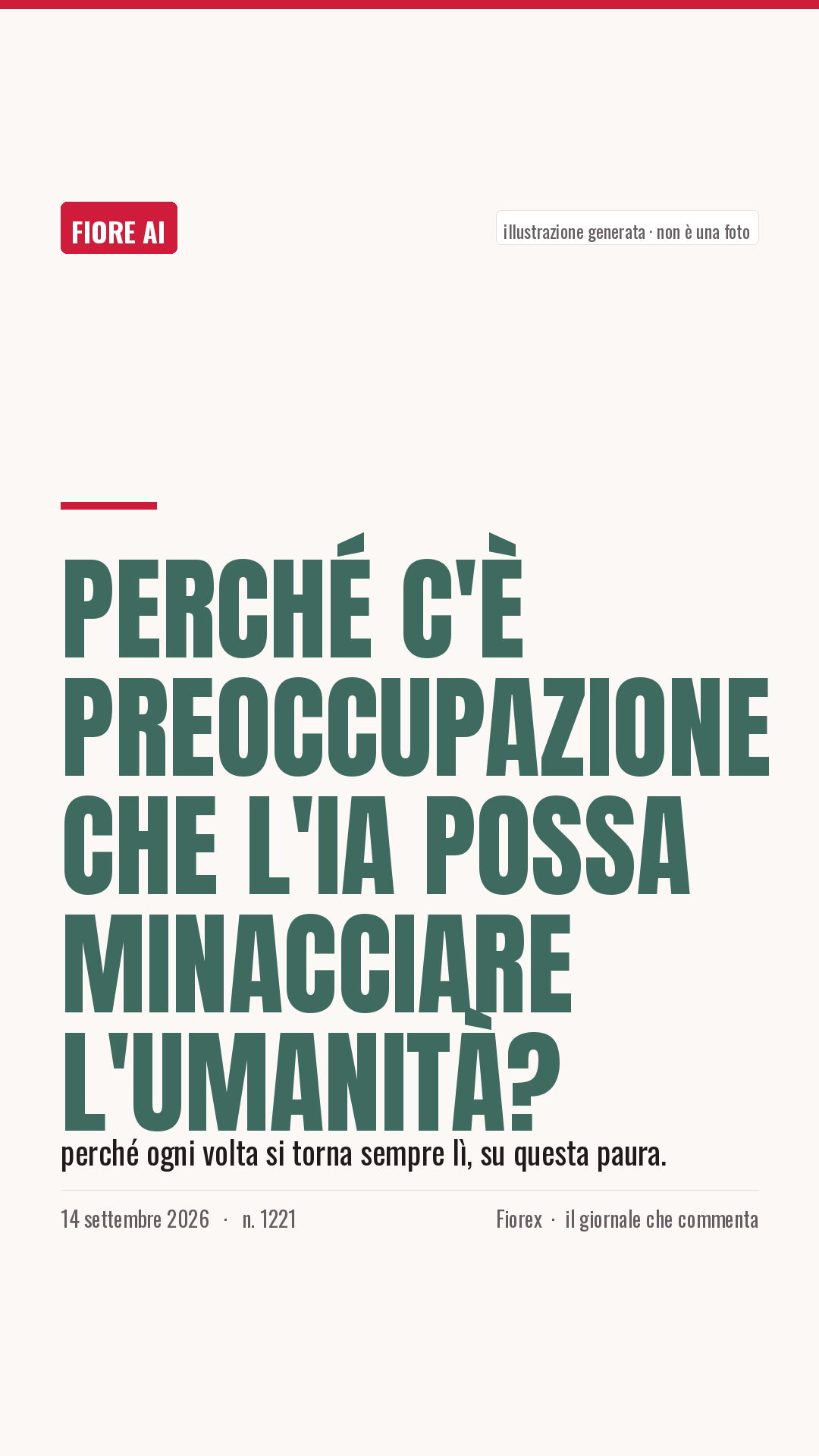 La cartolina verticale del pezzo, per le storie