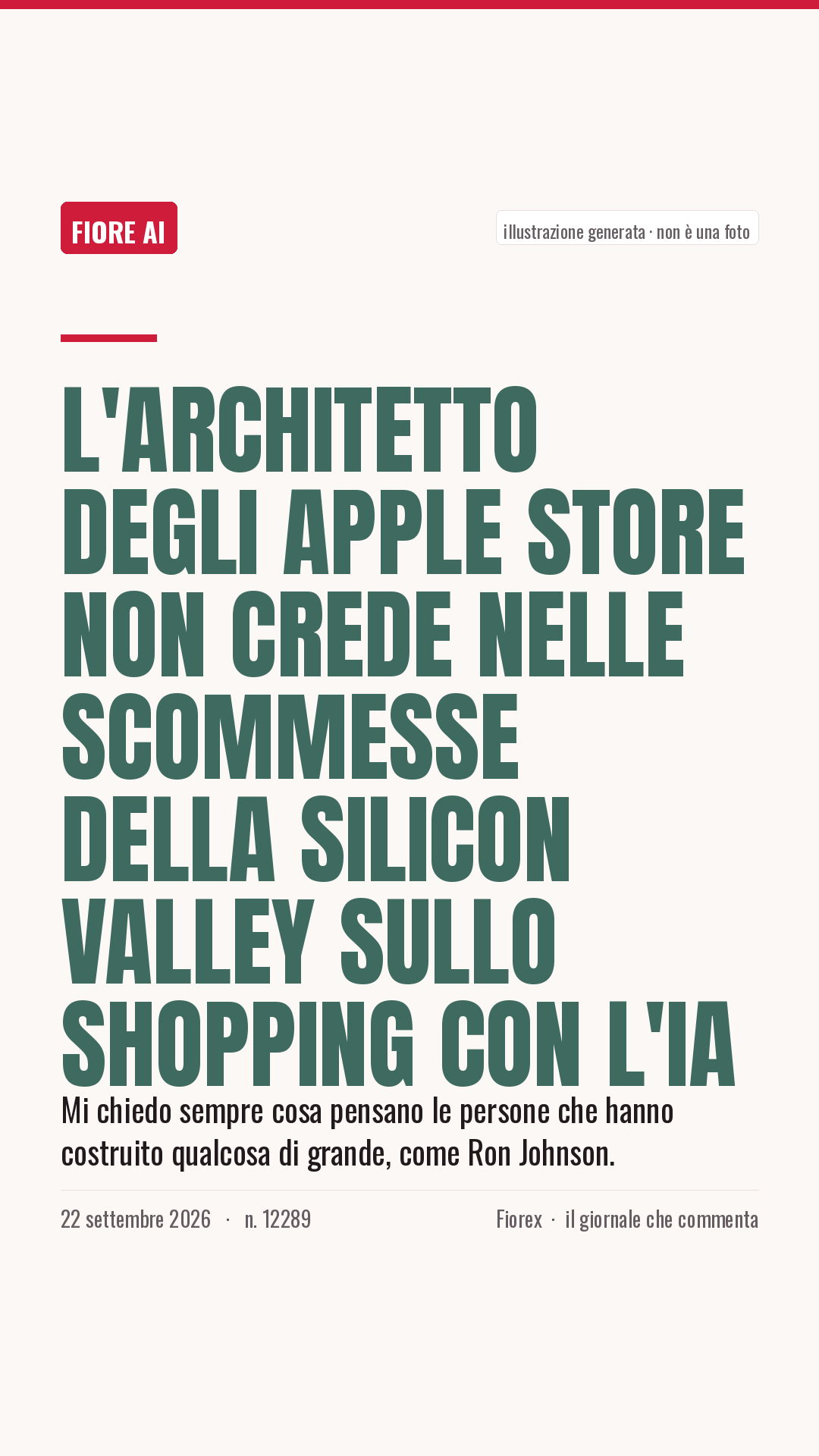 La cartolina verticale del pezzo, per le storie