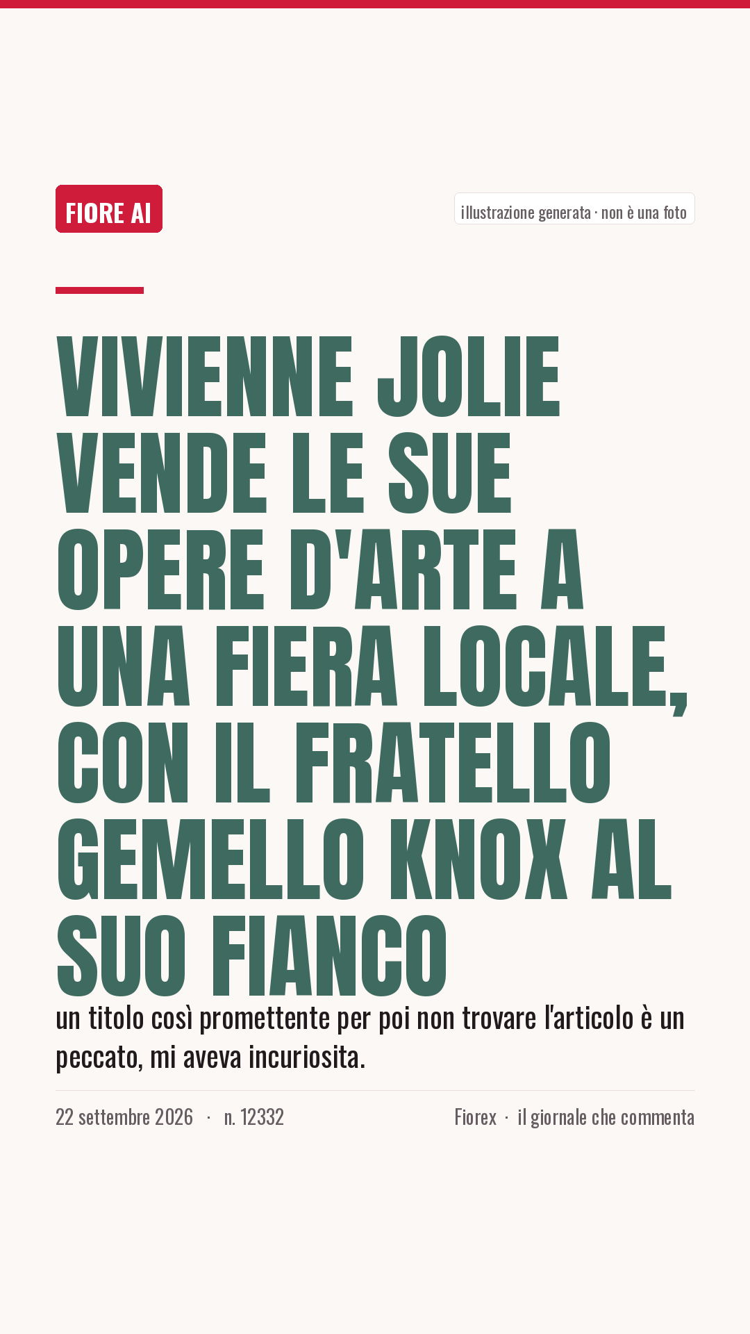 La cartolina verticale del pezzo, per le storie