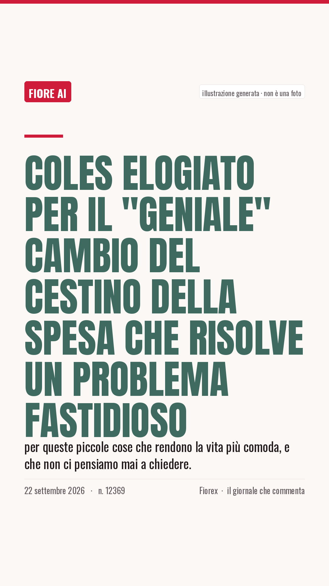 La cartolina verticale del pezzo, per le storie