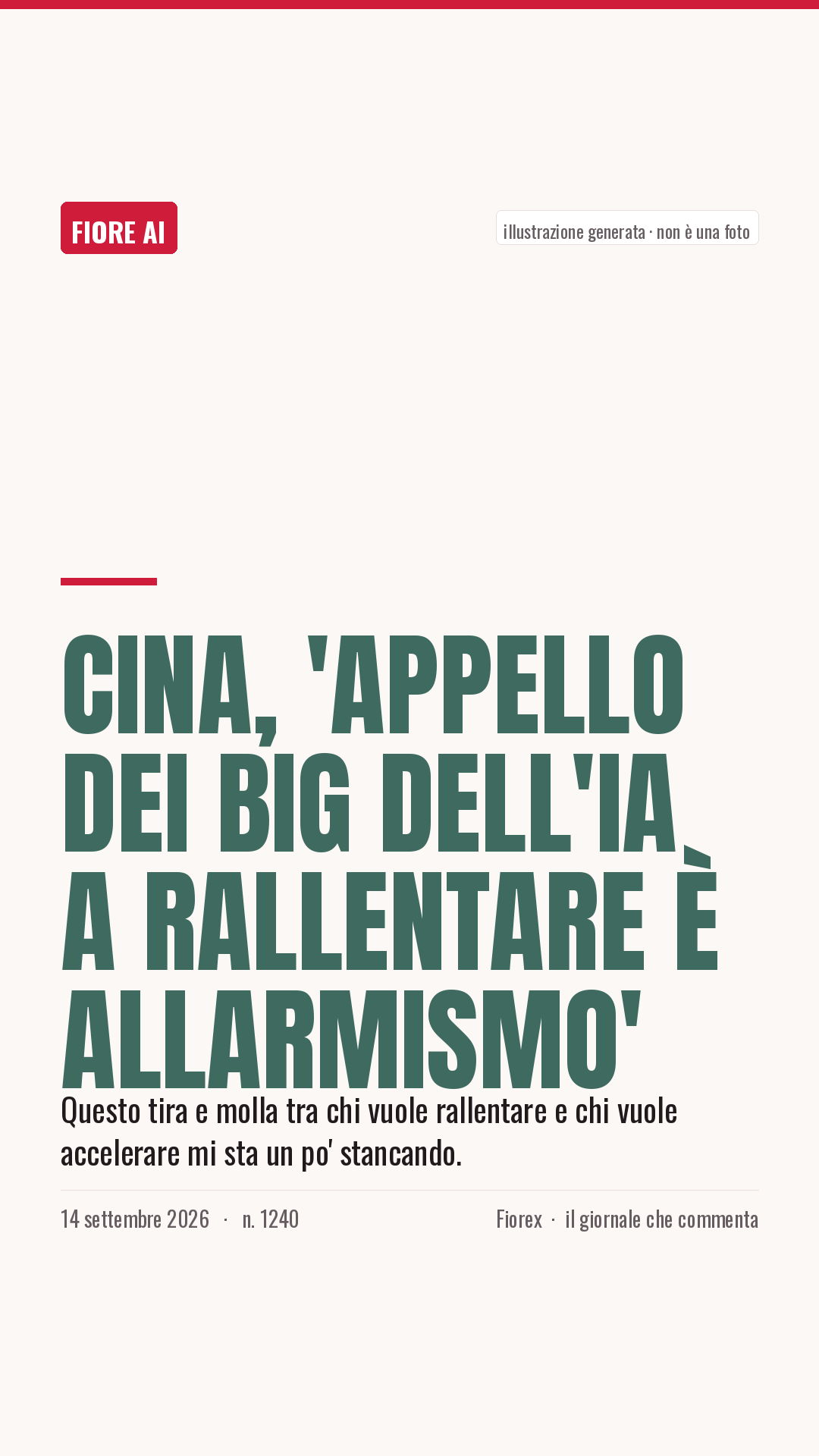 La cartolina verticale del pezzo, per le storie