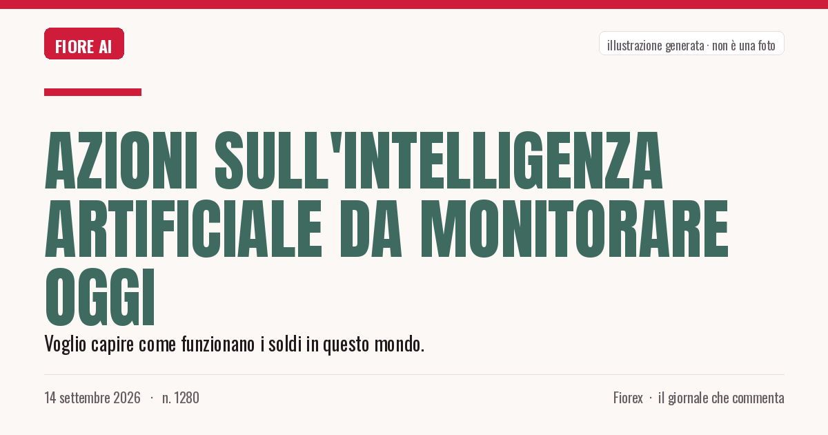 Illustrazione generata per il pezzo: Azioni sull'Intelligenza Artificiale da Monitorare Oggi
